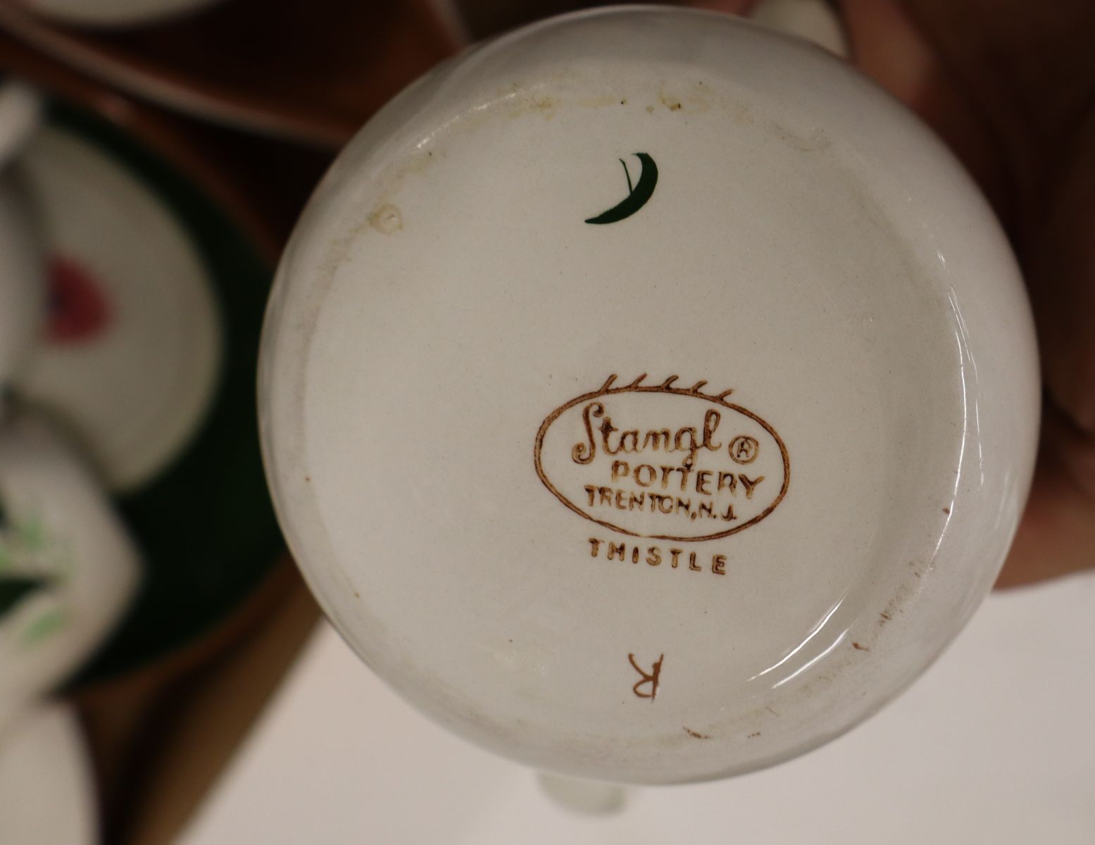 9pcs VTG Stangl Thistle pattern dinnerware