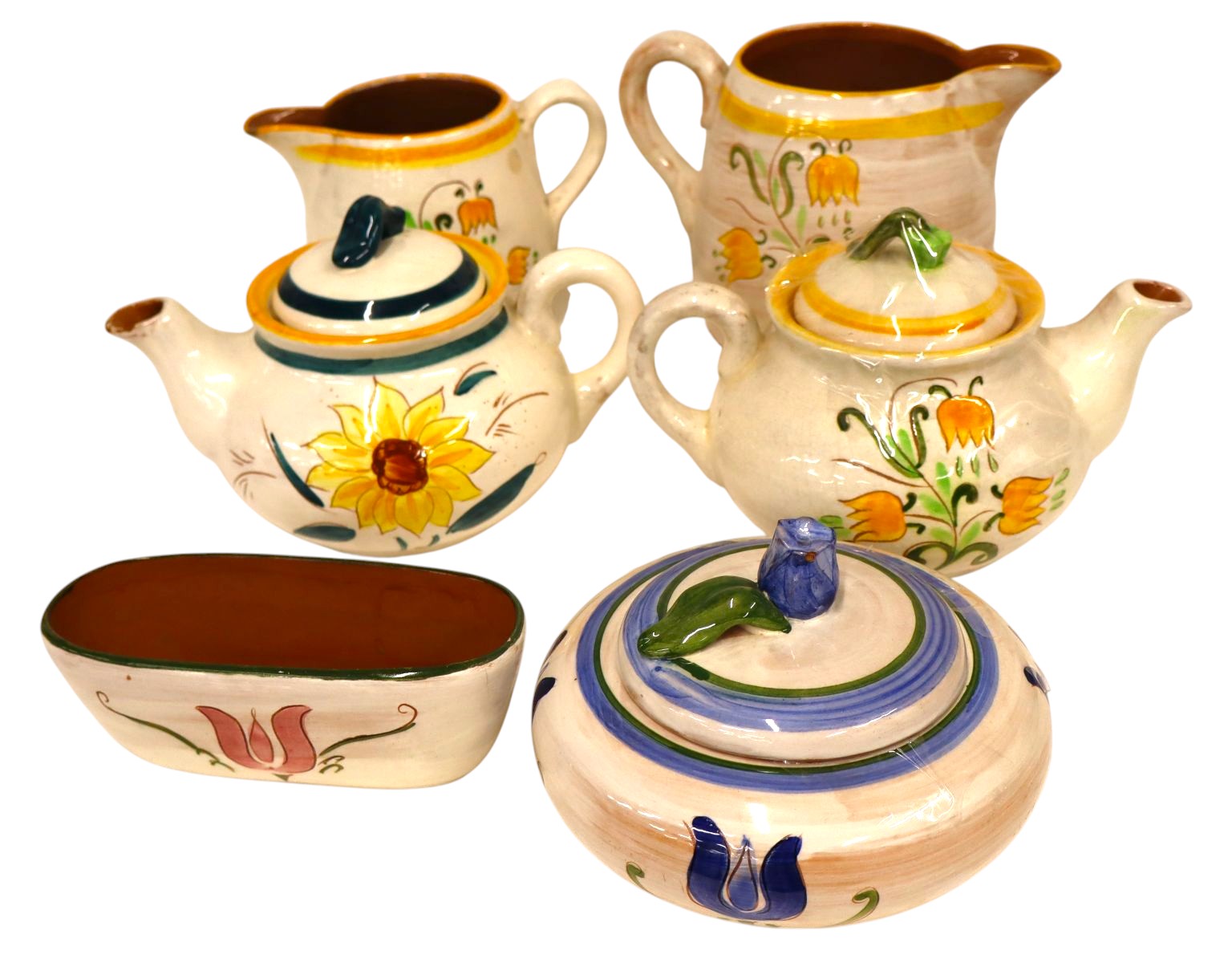 6pcs VTG Stangl Terra Rose pattern dinnerware
