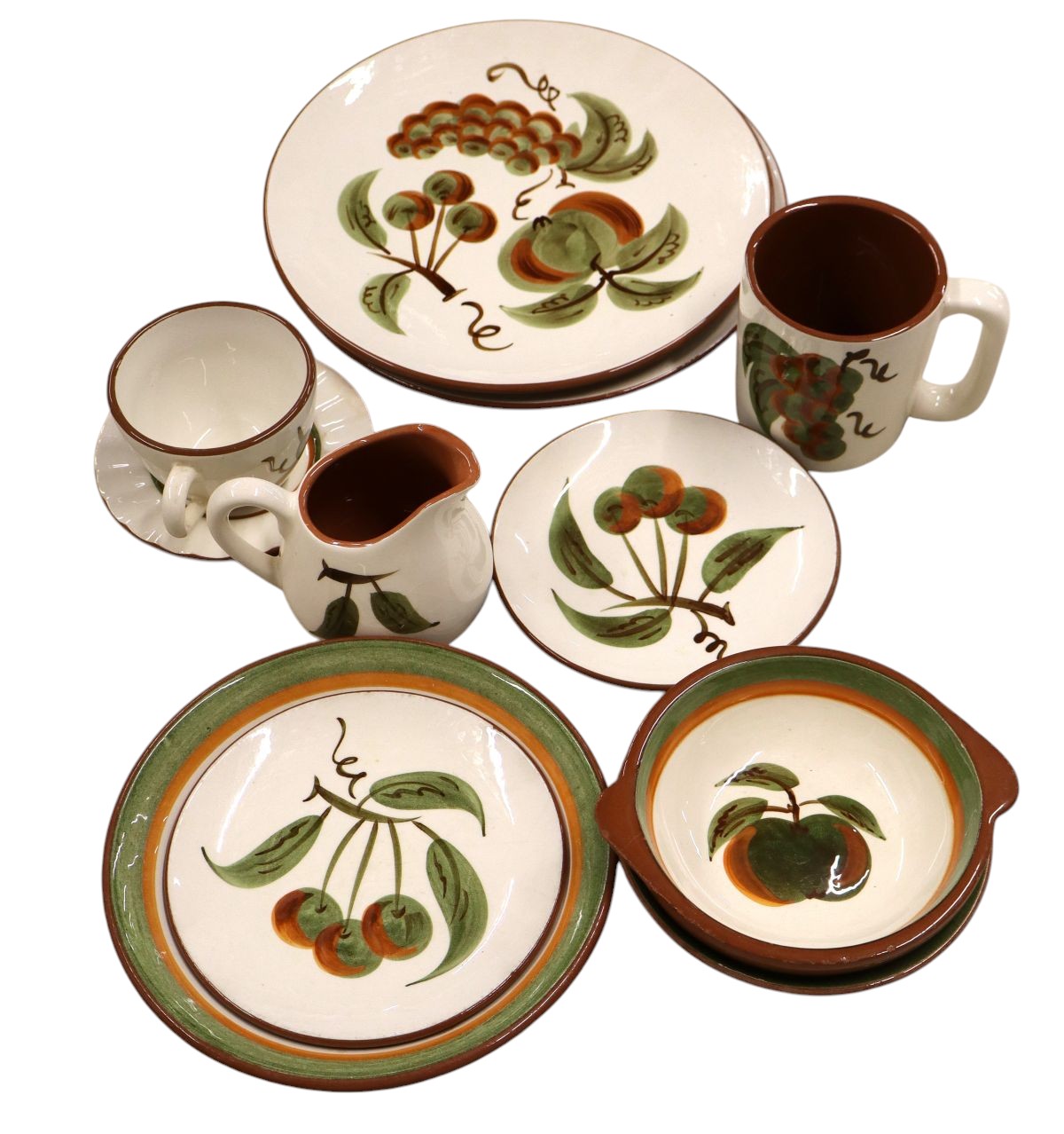 9pcs VTG Stangl Orchard Song pattern dinnerware