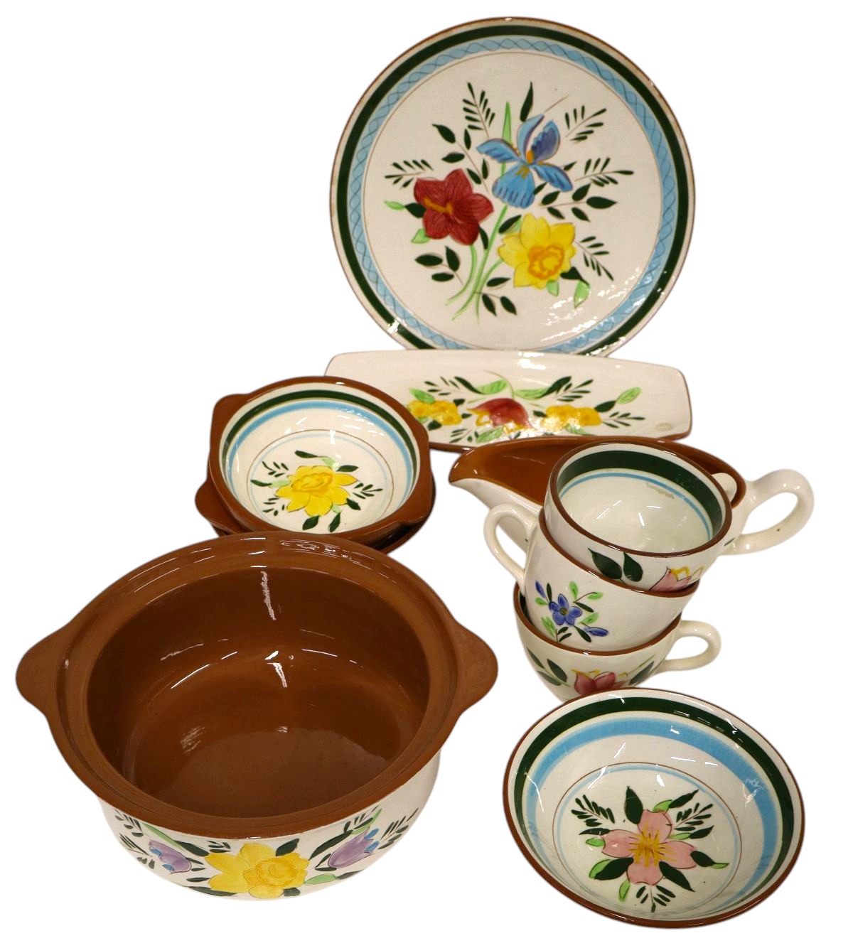 11pcs VTG Stangl Country Garden pattern dinnerware