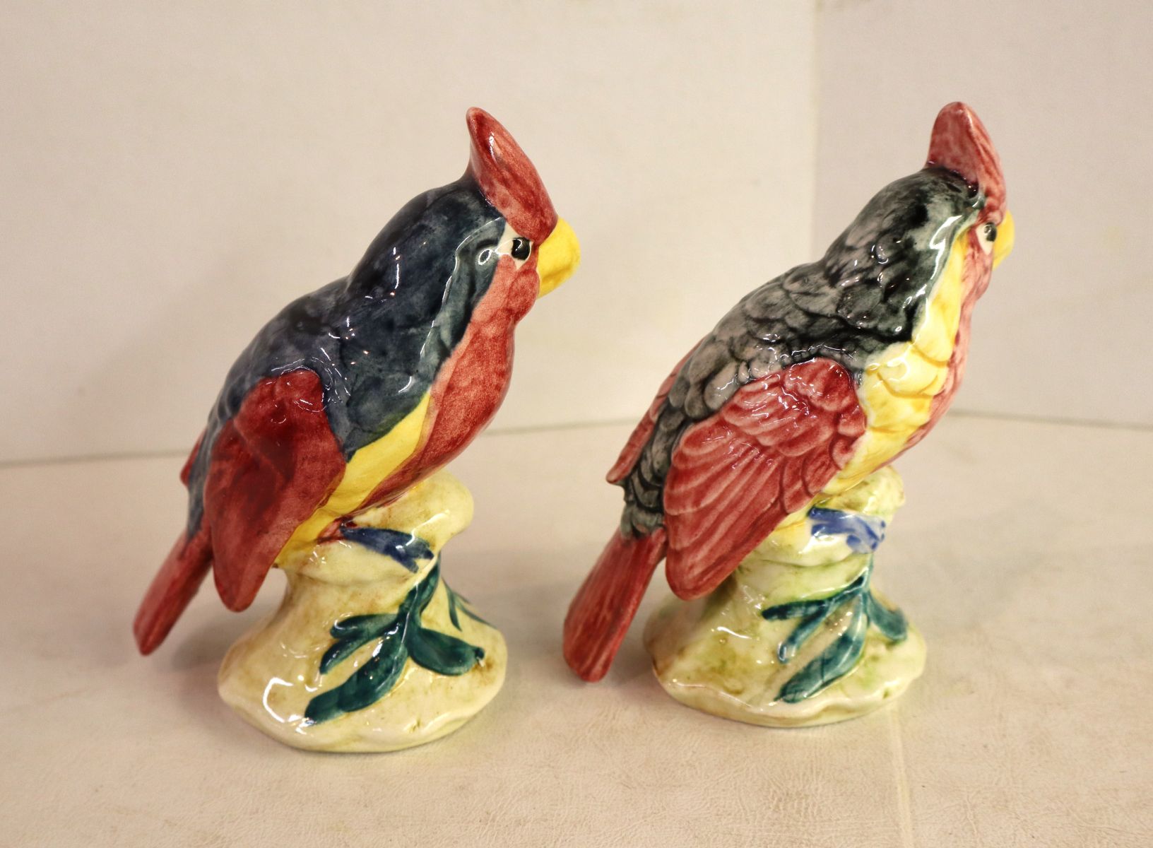 Pair of vintage Stangl porcelain 5" porcelain birds