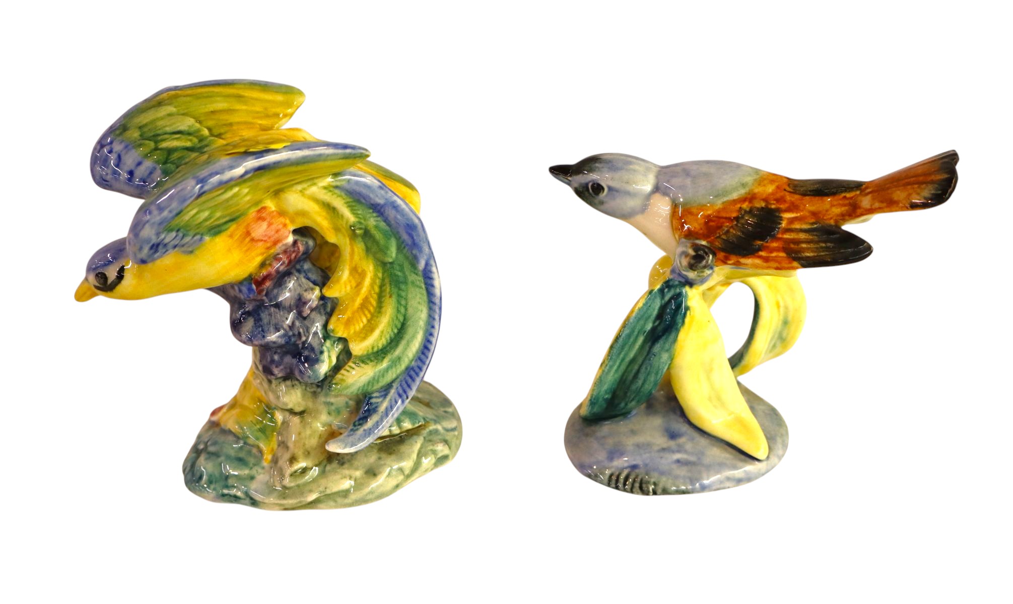2 vintage Stangl porcelain birds 5"