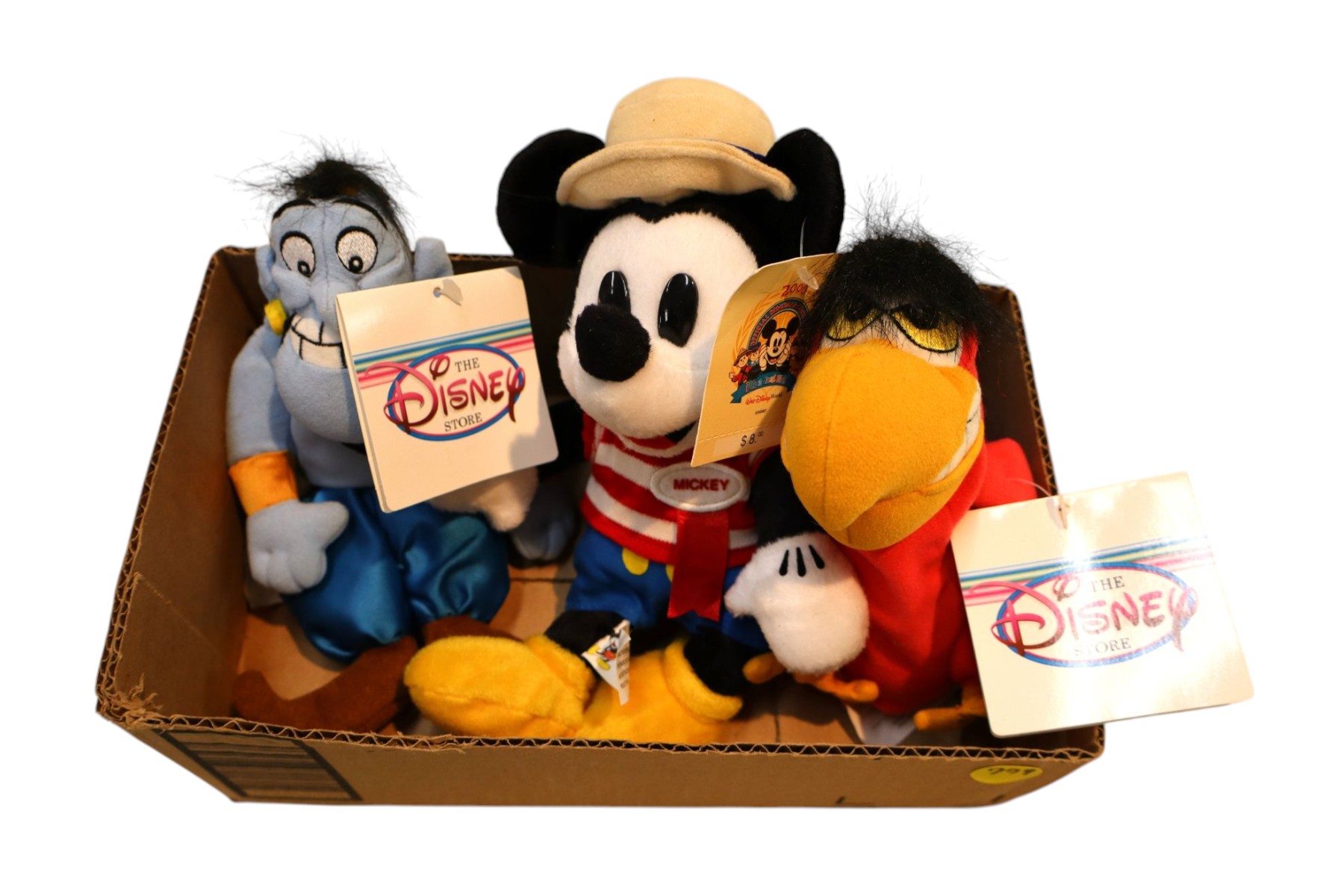 Vintage selection of Walt Disney stuffed animals