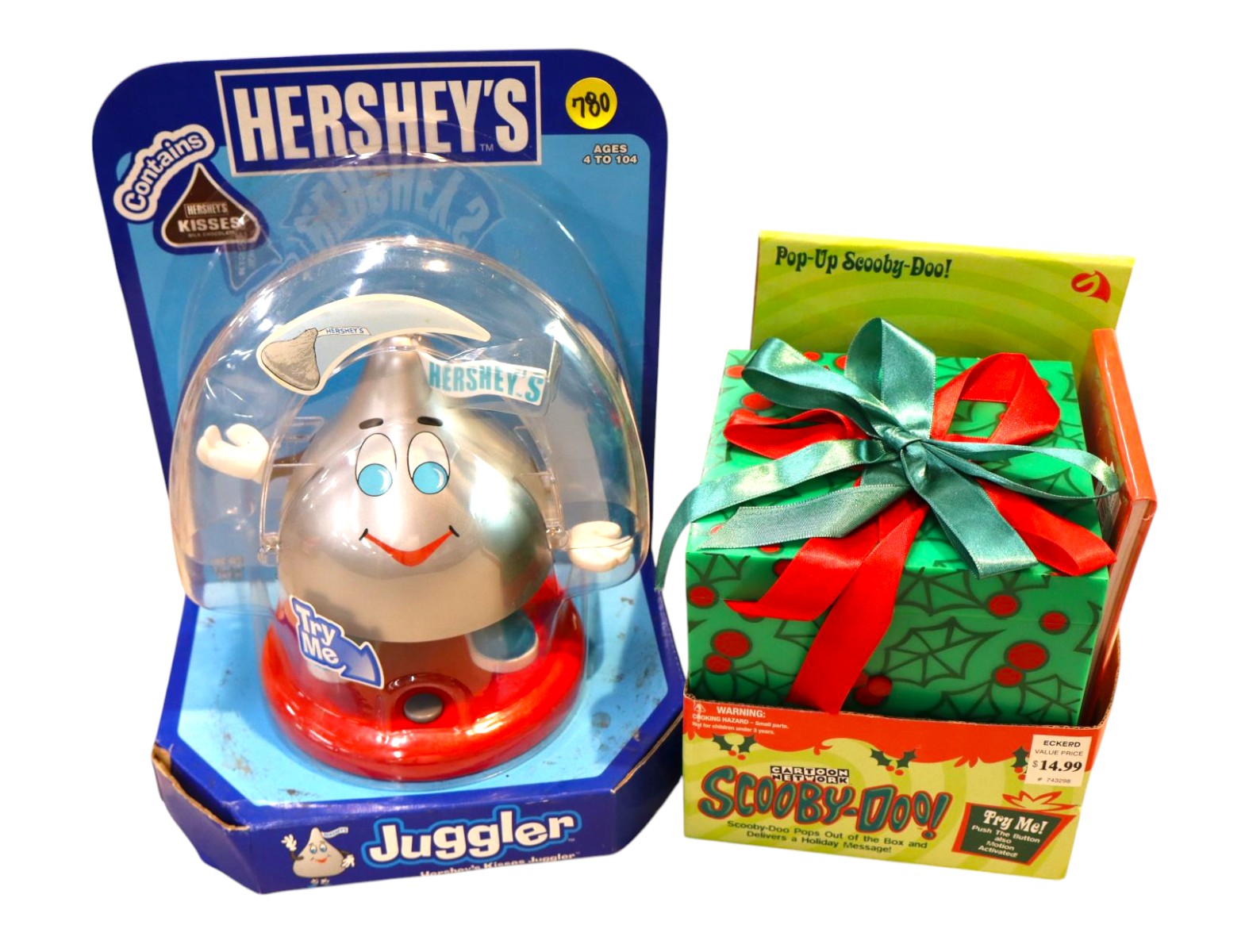 VTG Hersheys Juggler Candy Dispenser & Scooby Doo Pop Out Box