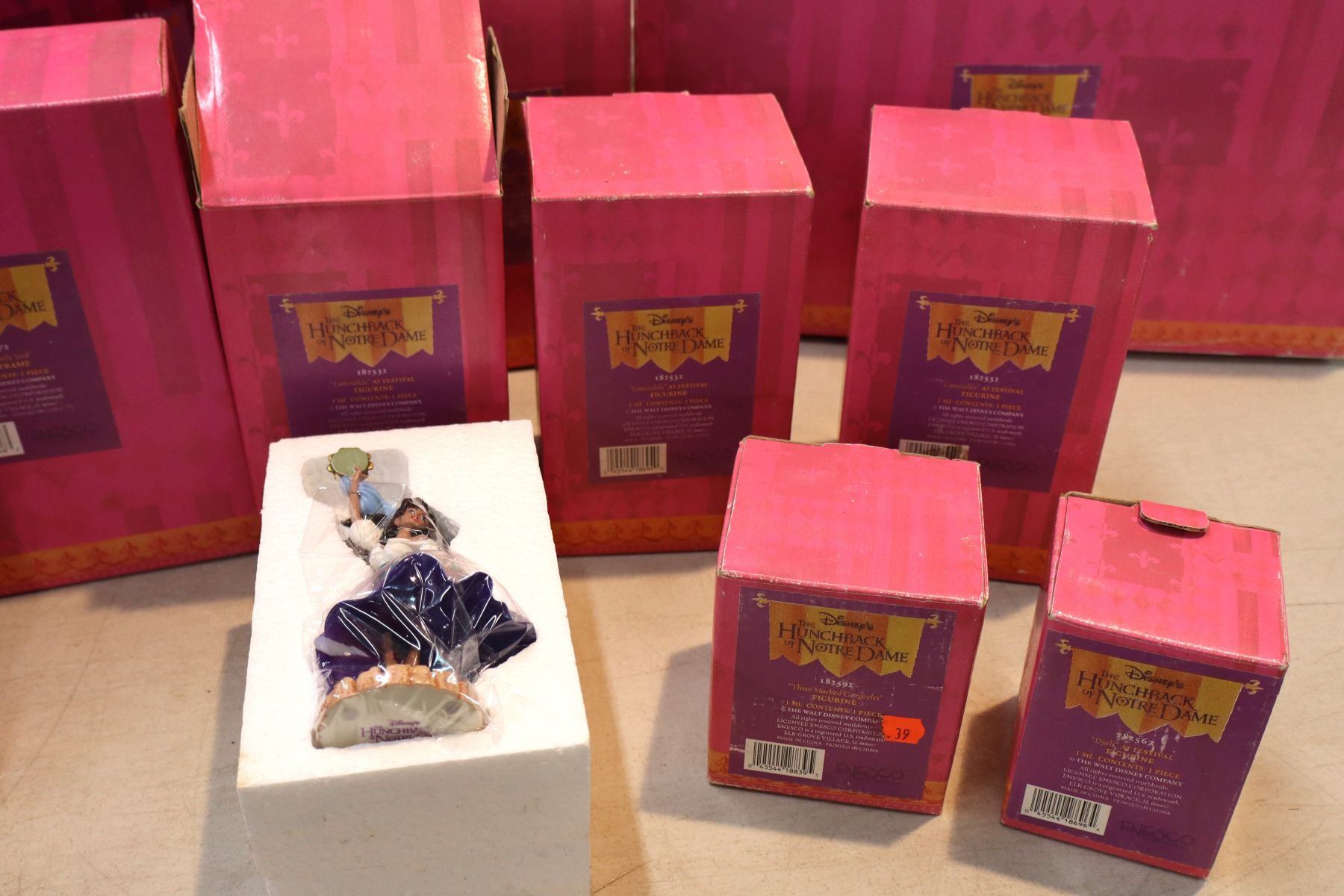 14pc VTG Disney Hunch Back Notre Dame orig boxes & other