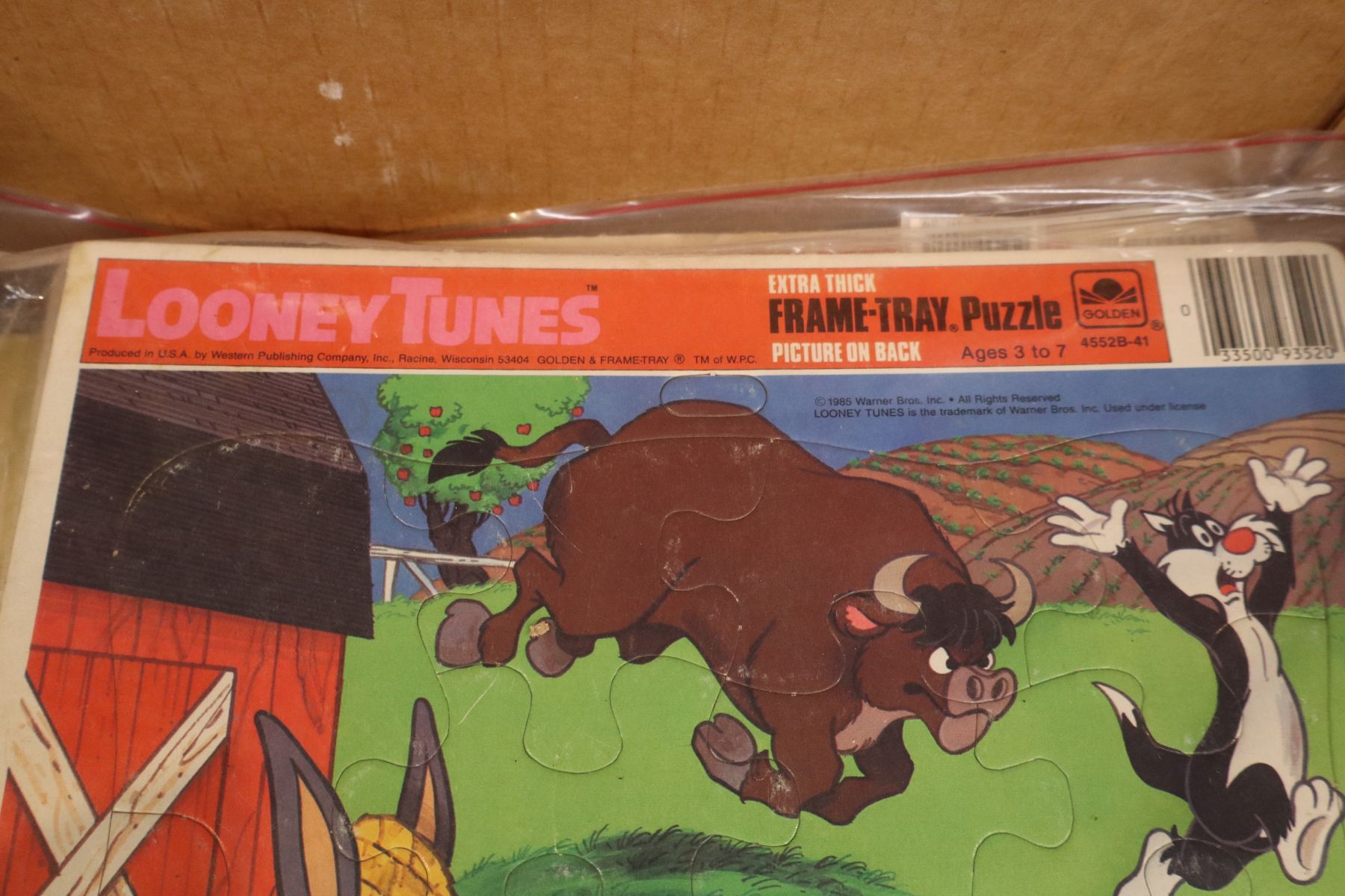 VTG Walt Disney framed puzzles, books & other