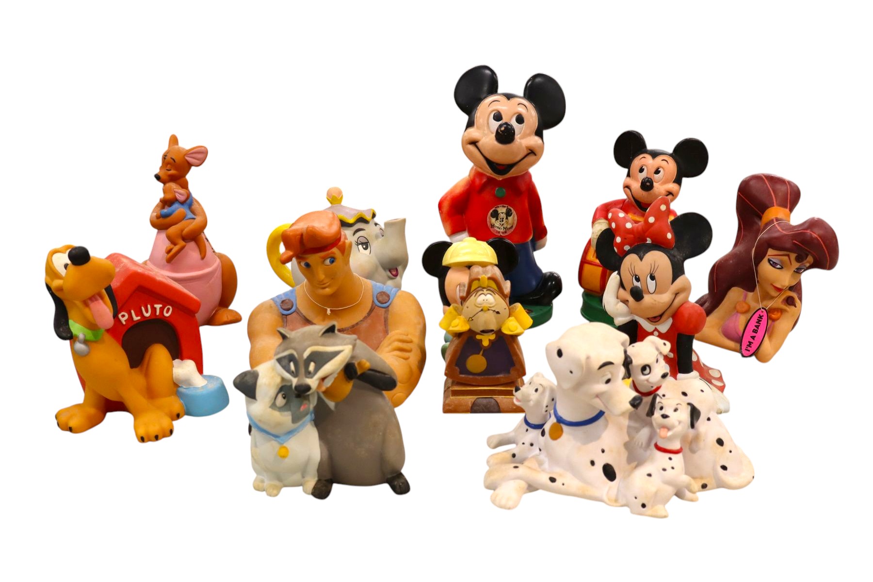 Large selection of Walt Disney vintage banks