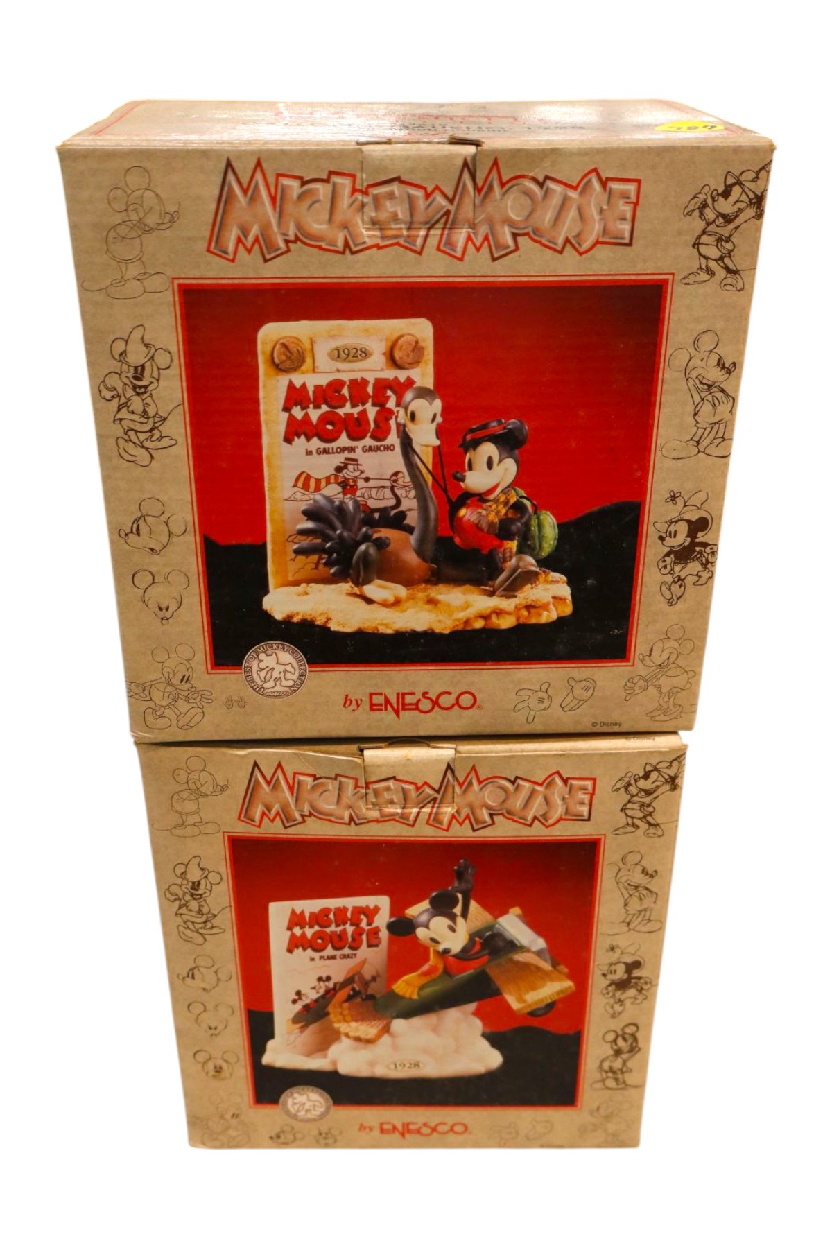 2 VTG Mickey Mouse limited edition figurines in boxes