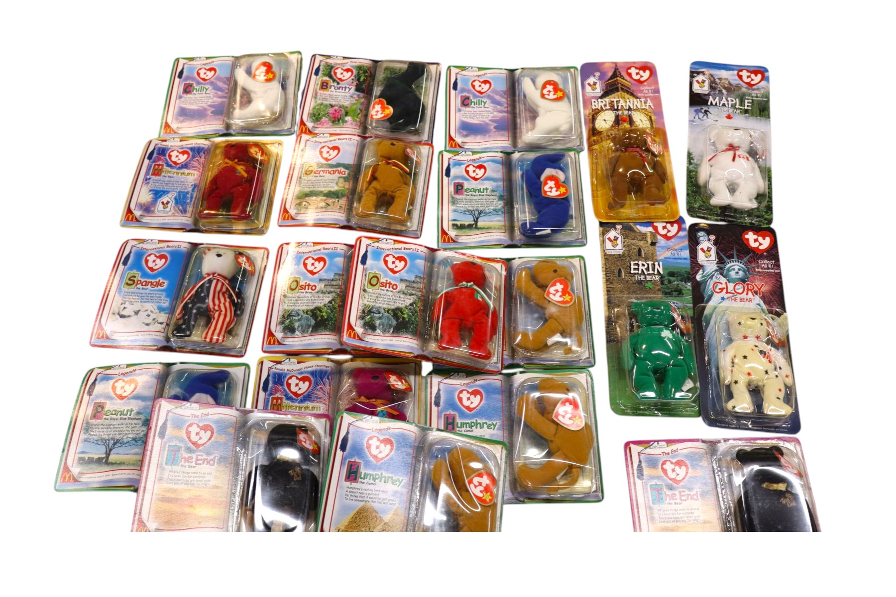 20 vintage TY babies in original packaging