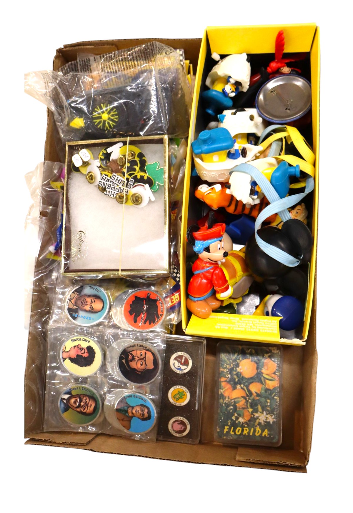 VTG Disney wind-up toys, Hot Wheels, Trading Pogs…