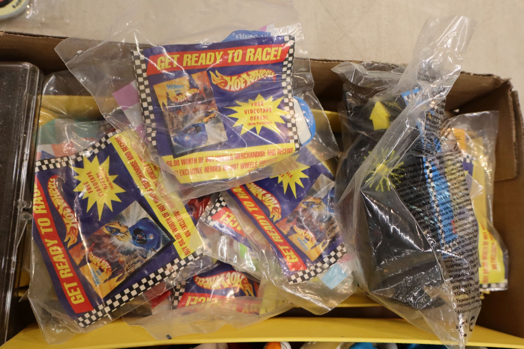 VTG Disney wind-up toys, Hot Wheels, Trading Pogs…