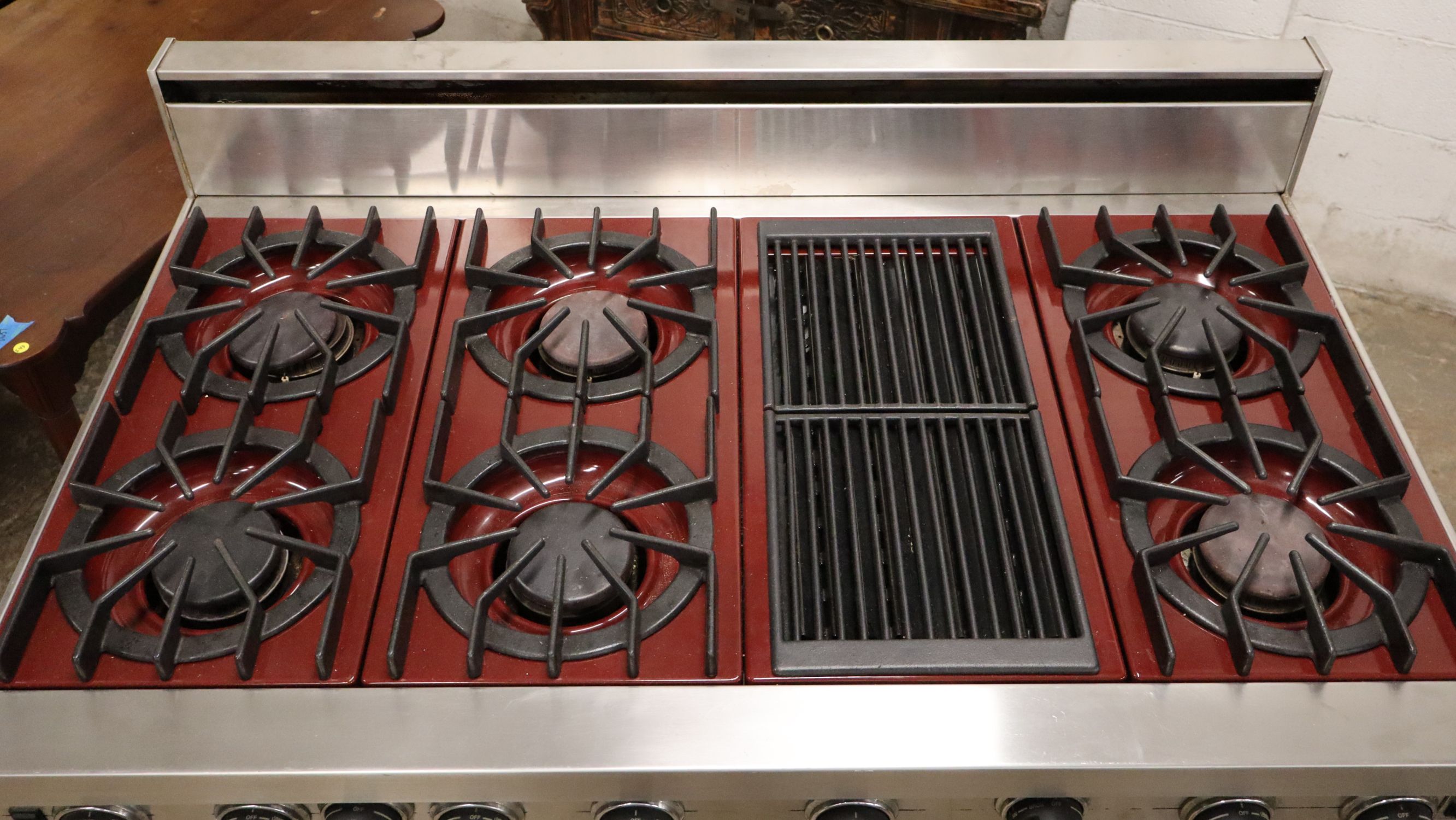 Viking 48" Pro 6 Burner Grill Double Oven Range