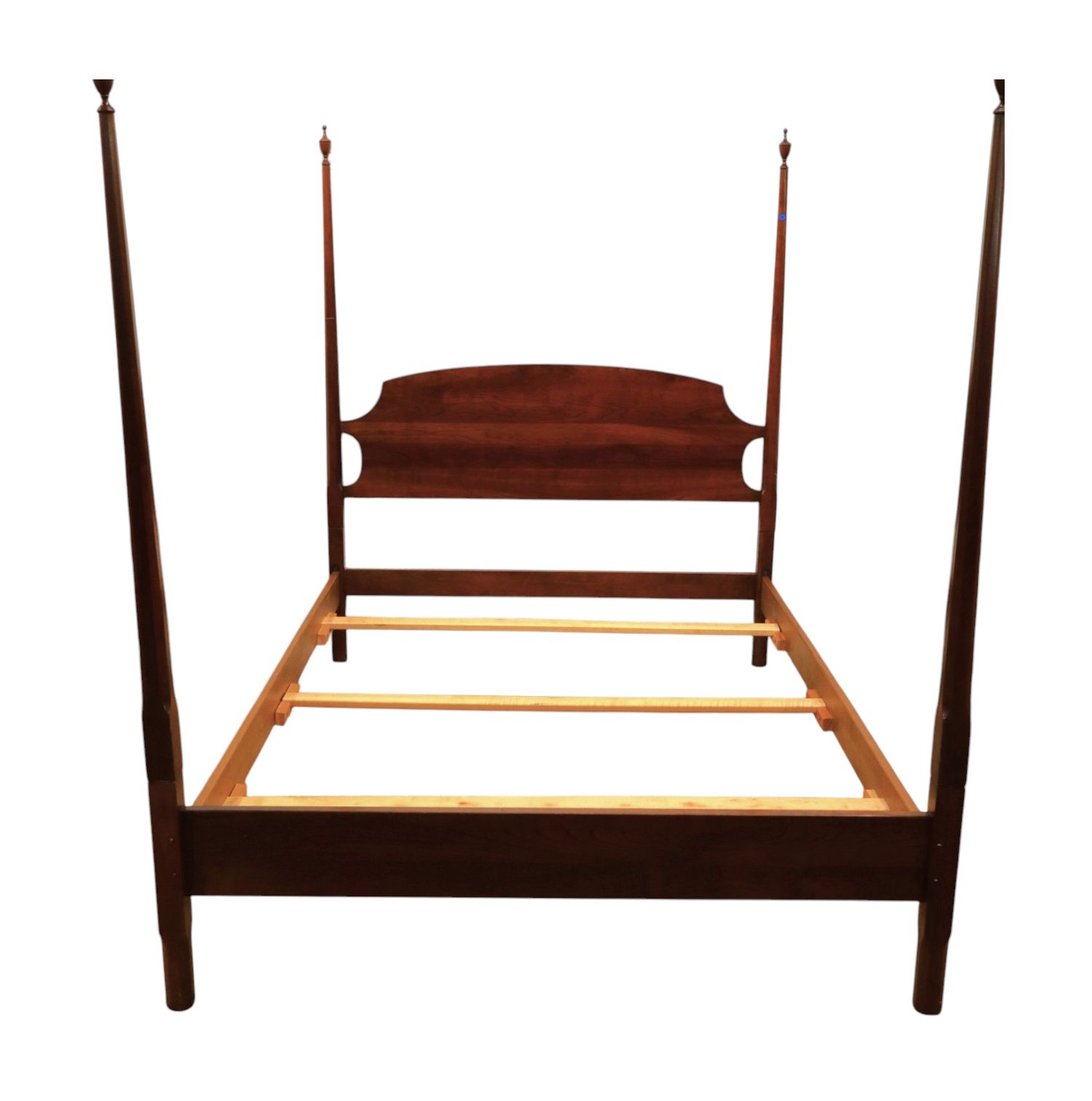 Stickley Cherry Pencil Post Queen Bed Complete