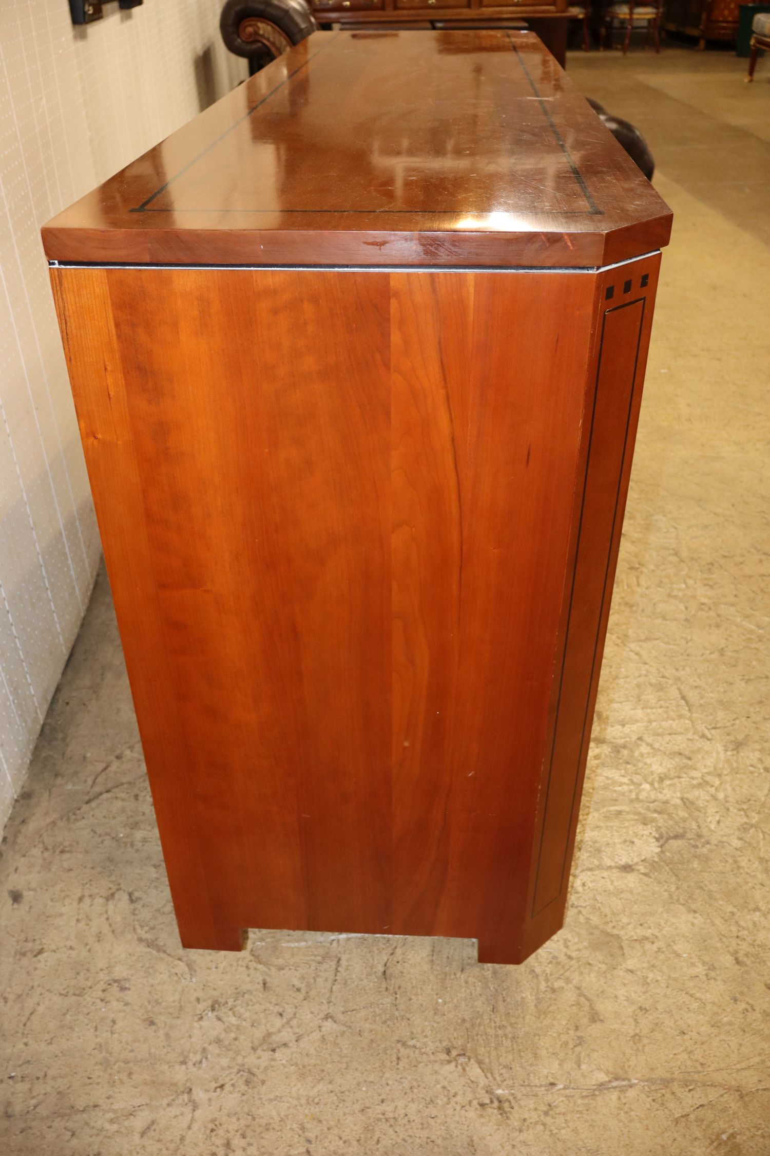 Stickley Cherry 9 Drawer Low Chest Ebony Inlay