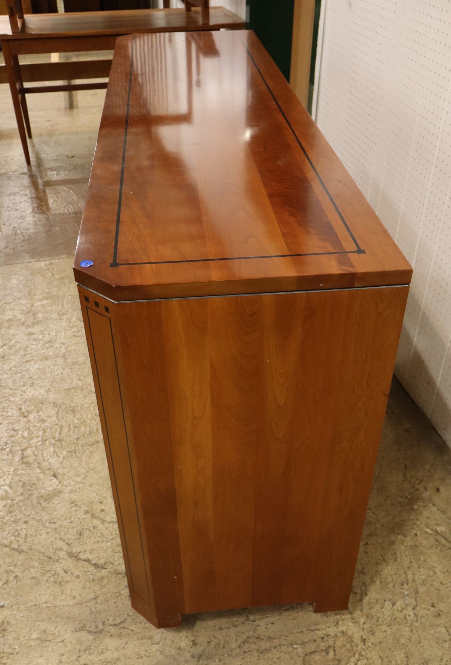 Stickley Cherry 9 Drawer Low Chest Ebony Inlay