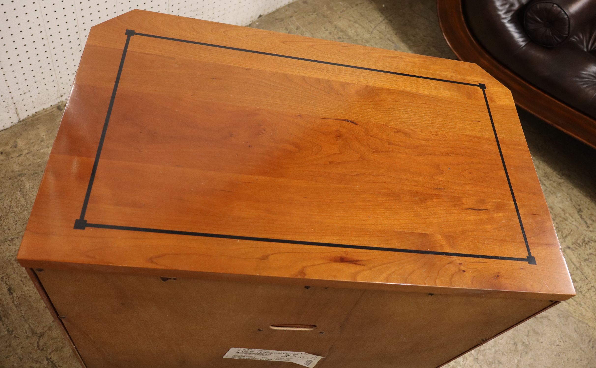 Pr Stickley Cherry 2 Drawer Nightstands Ebony