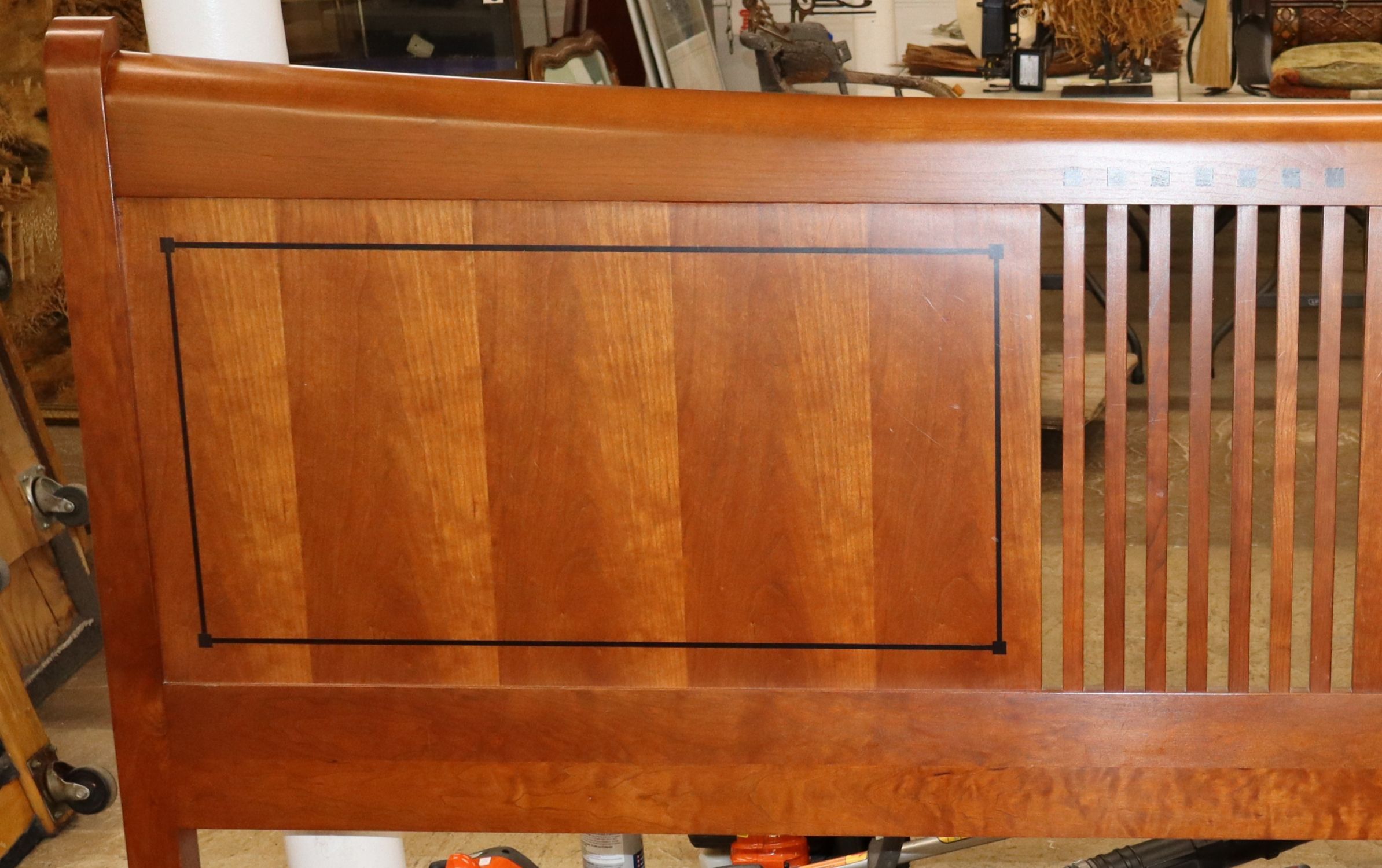 Stickley Cherry King Headboard Ebony Inlay Orig