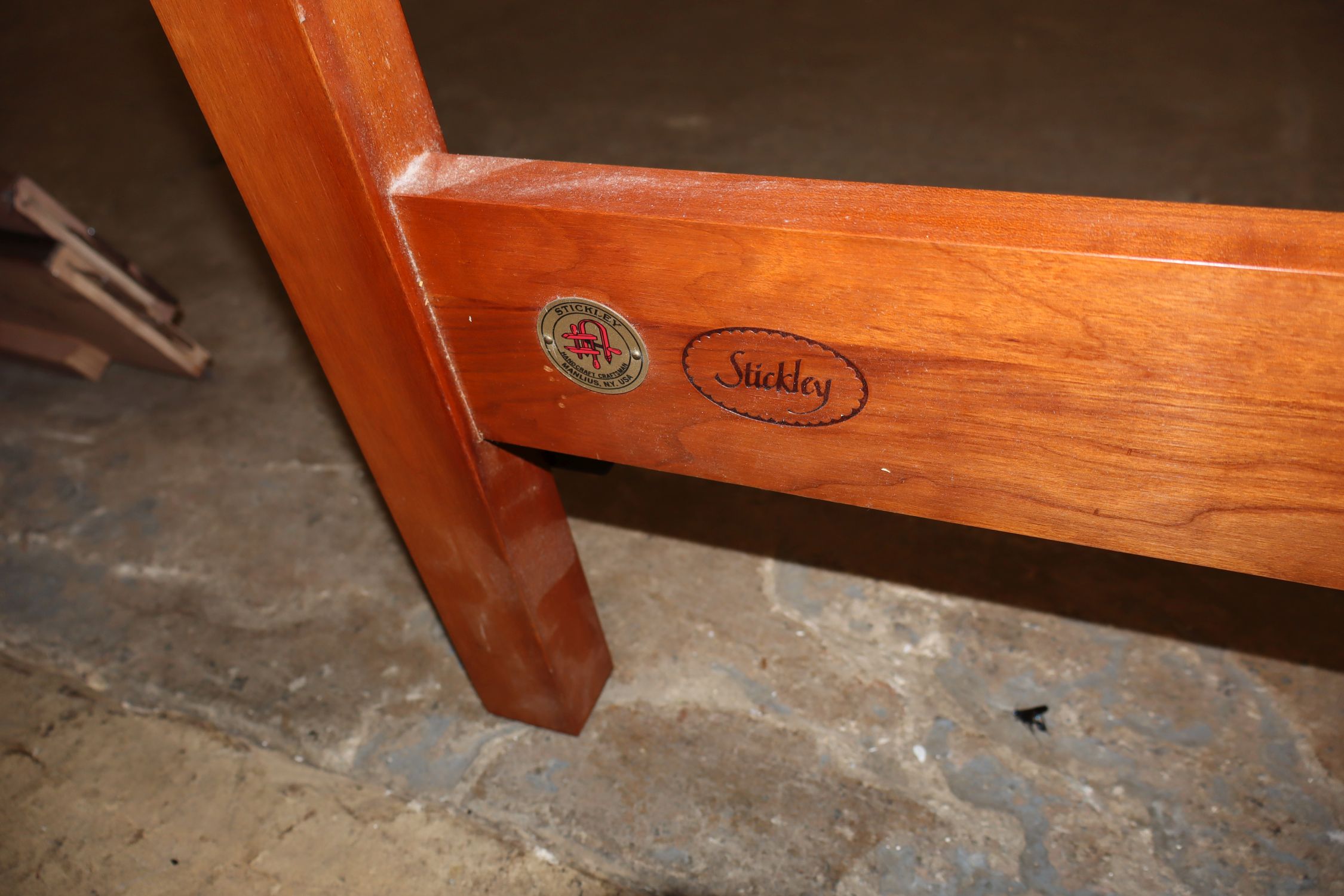 Stickley Cherry King Headboard Ebony Inlay Orig