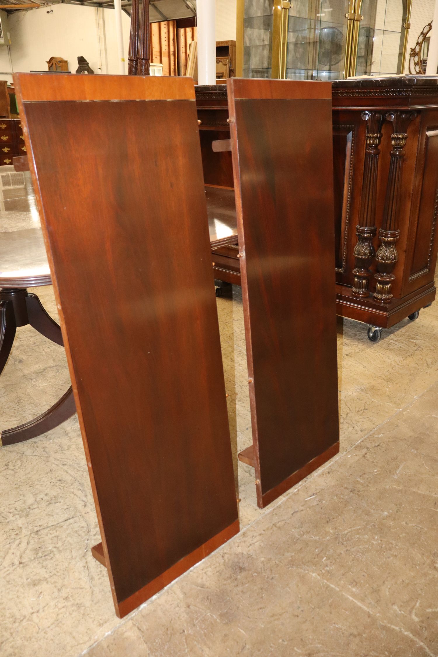 Stickley Burl Mah Banded Dining Table 2 Leaves