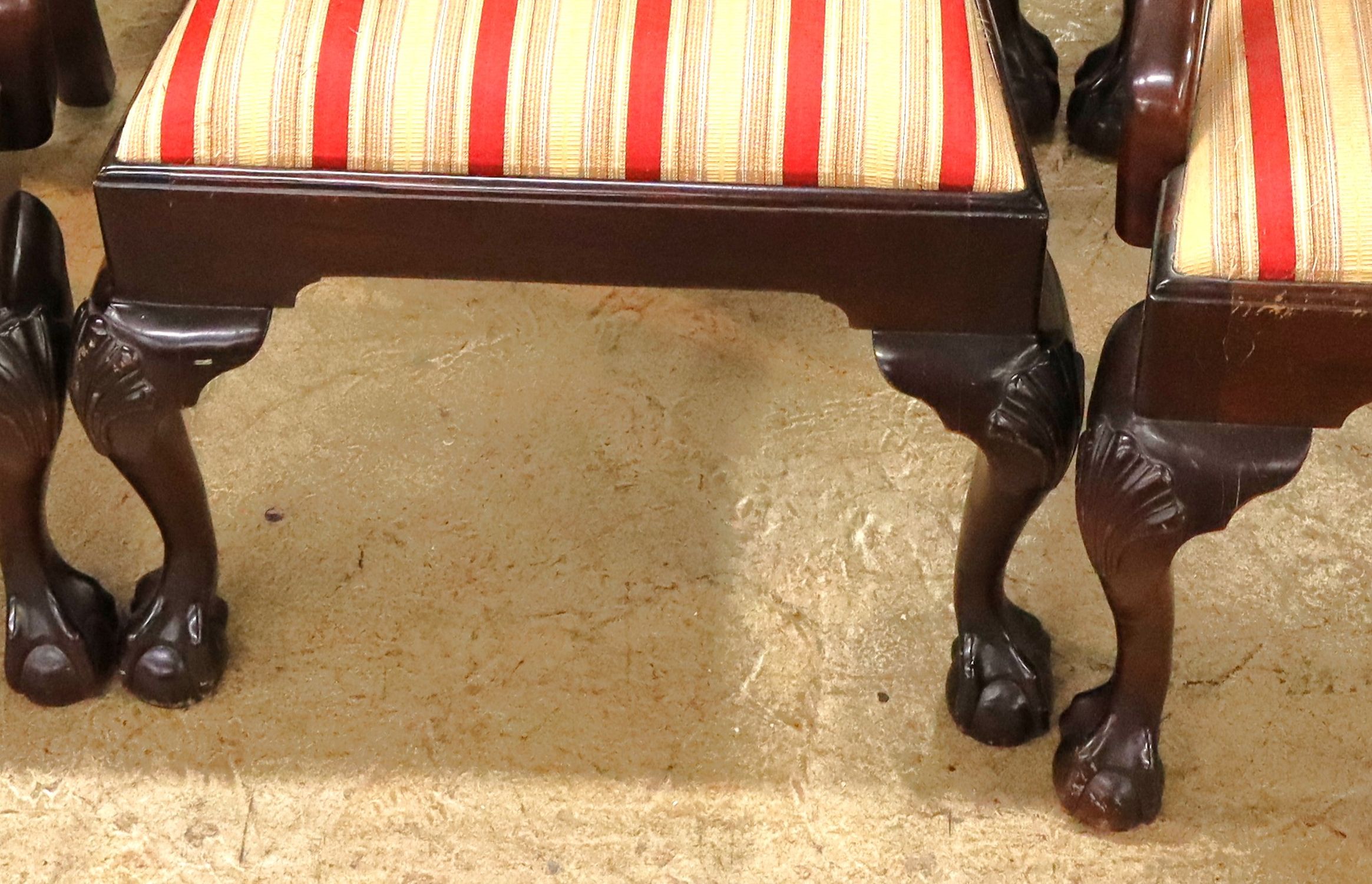 Stickley 6 Mahogany Chippendale Ball Claw Chairs
