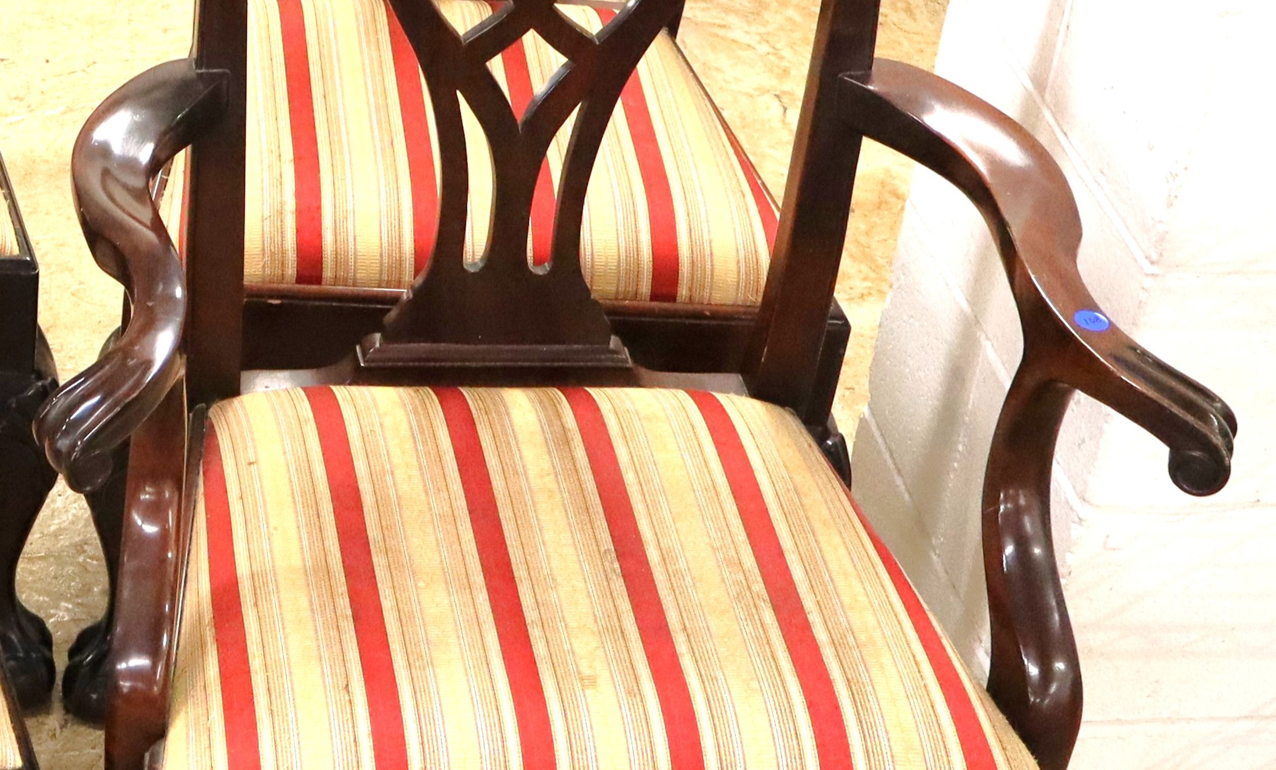 Stickley 6 Mahogany Chippendale Ball Claw Chairs