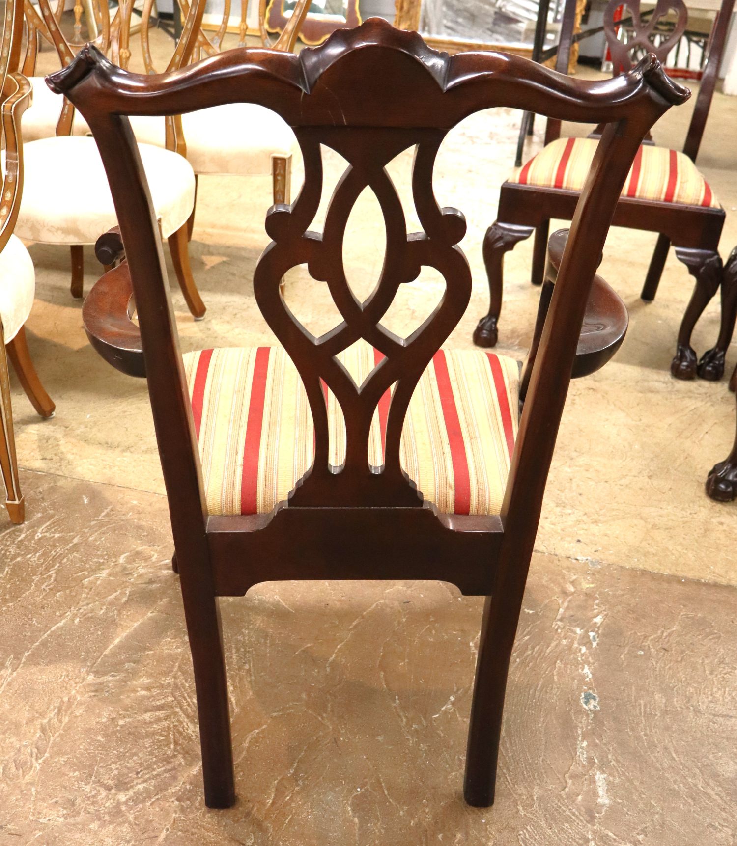 Stickley 6 Mahogany Chippendale Ball Claw Chairs
