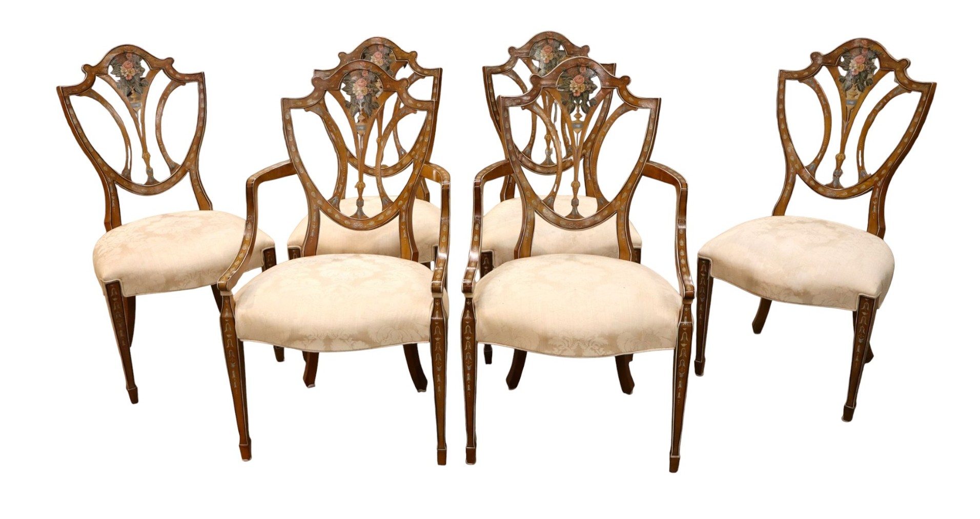 Awesome set 6 Drexel Heritage Adams Dining Chairs
