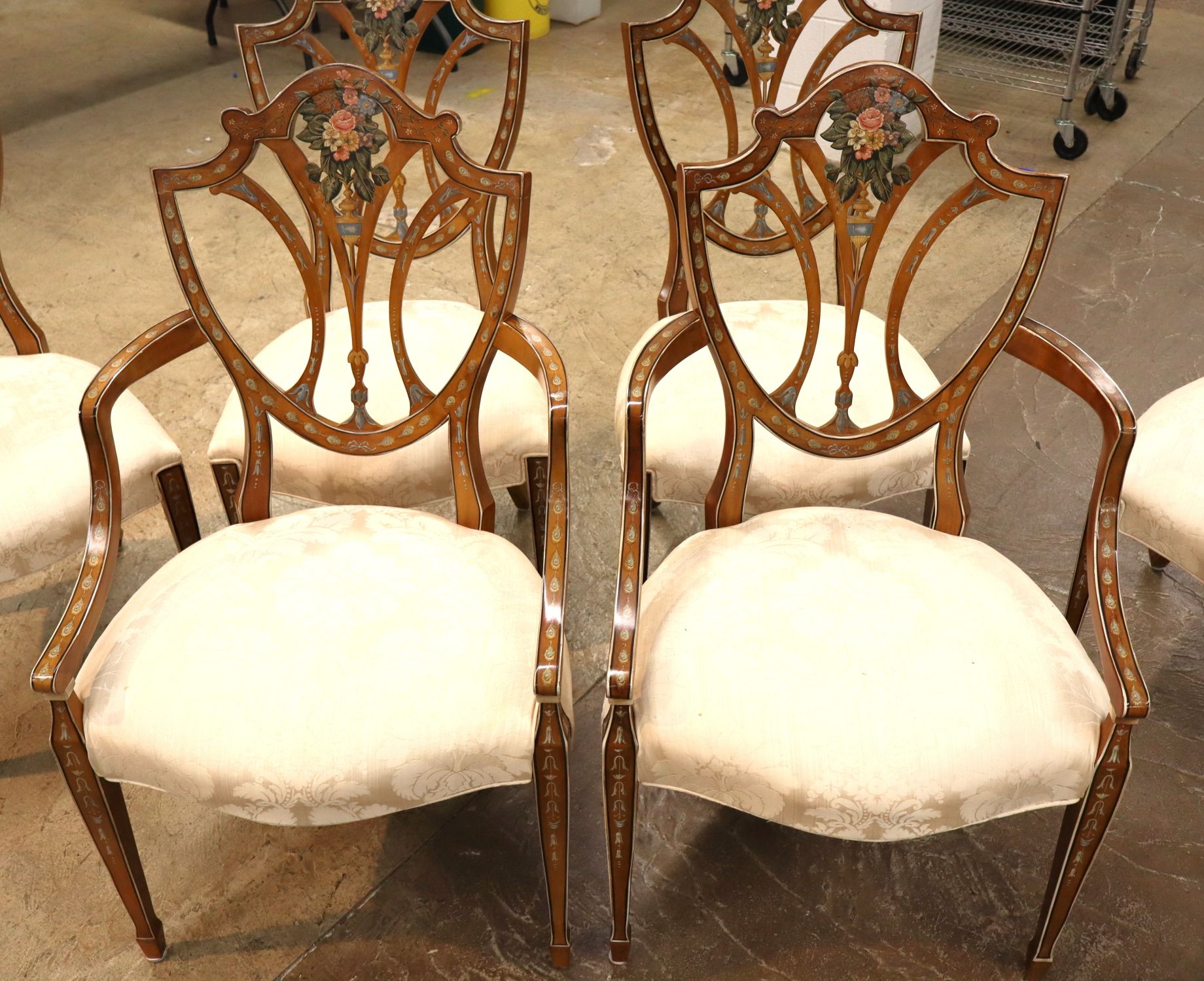 Awesome set 6 Drexel Heritage Adams Dining Chairs