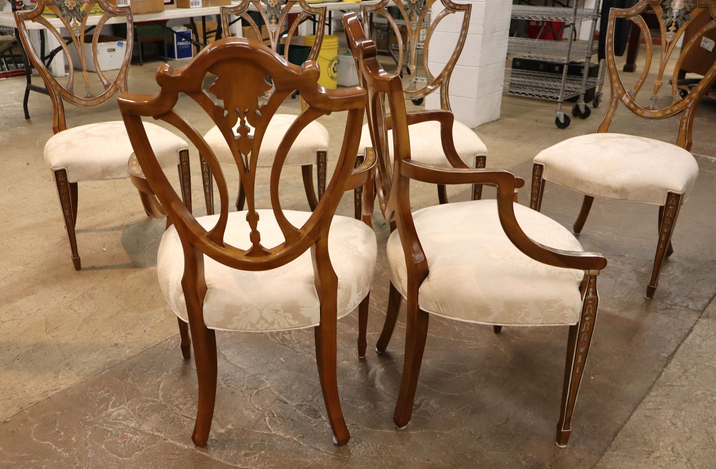 Awesome set 6 Drexel Heritage Adams Dining Chairs
