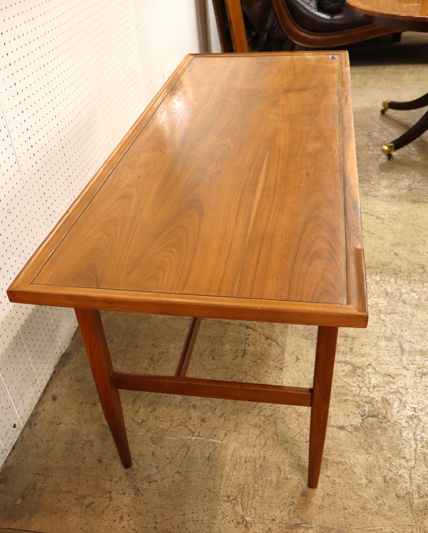 Vintage MCM Drexel Walnut 2-Drawer Desk