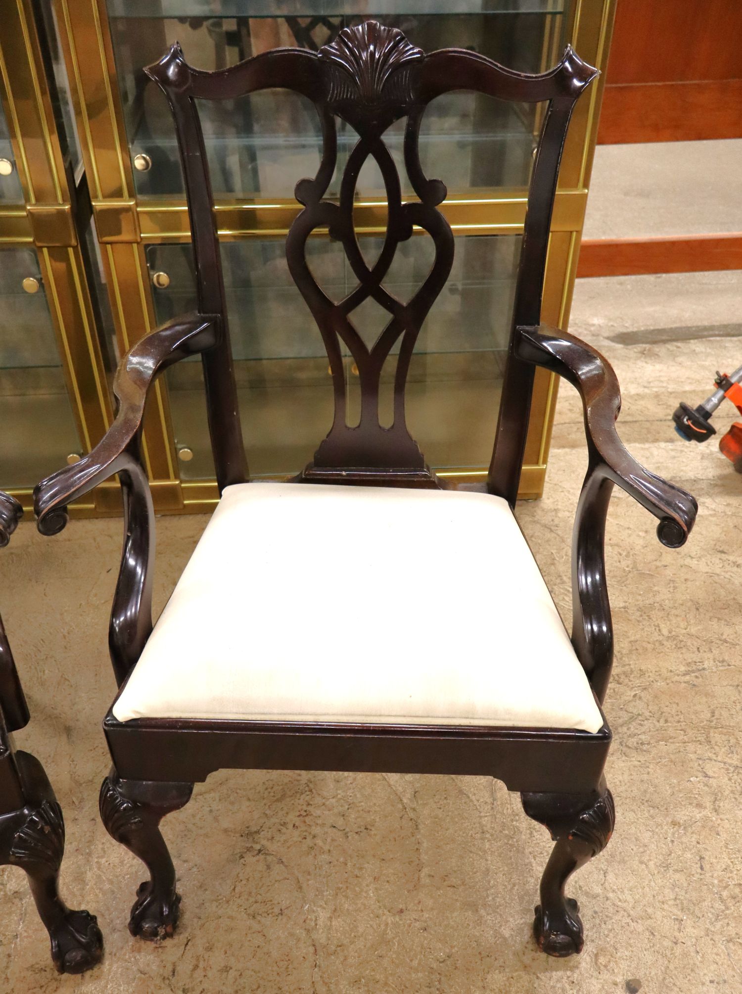 Stickley Mahog Rosewood Band Scallop 7pc Dining Set