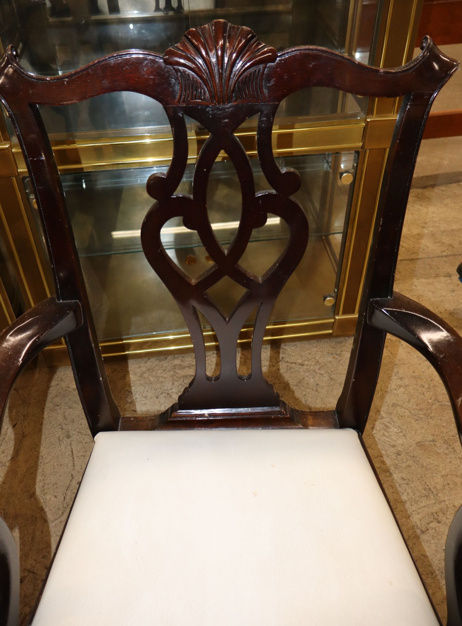 Stickley Mahog Rosewood Band Scallop 7pc Dining Set
