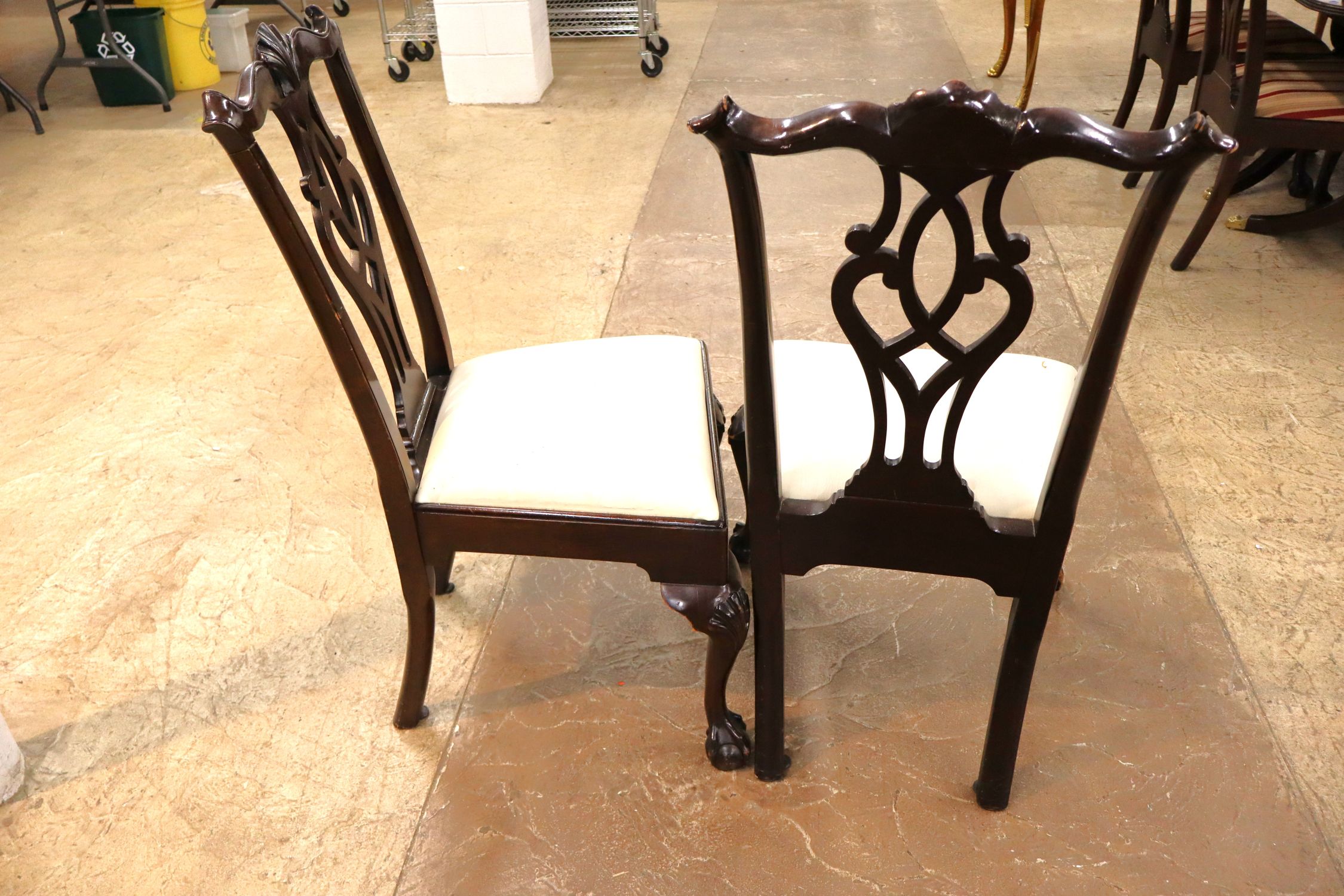Stickley Mahog Rosewood Band Scallop 7pc Dining Set