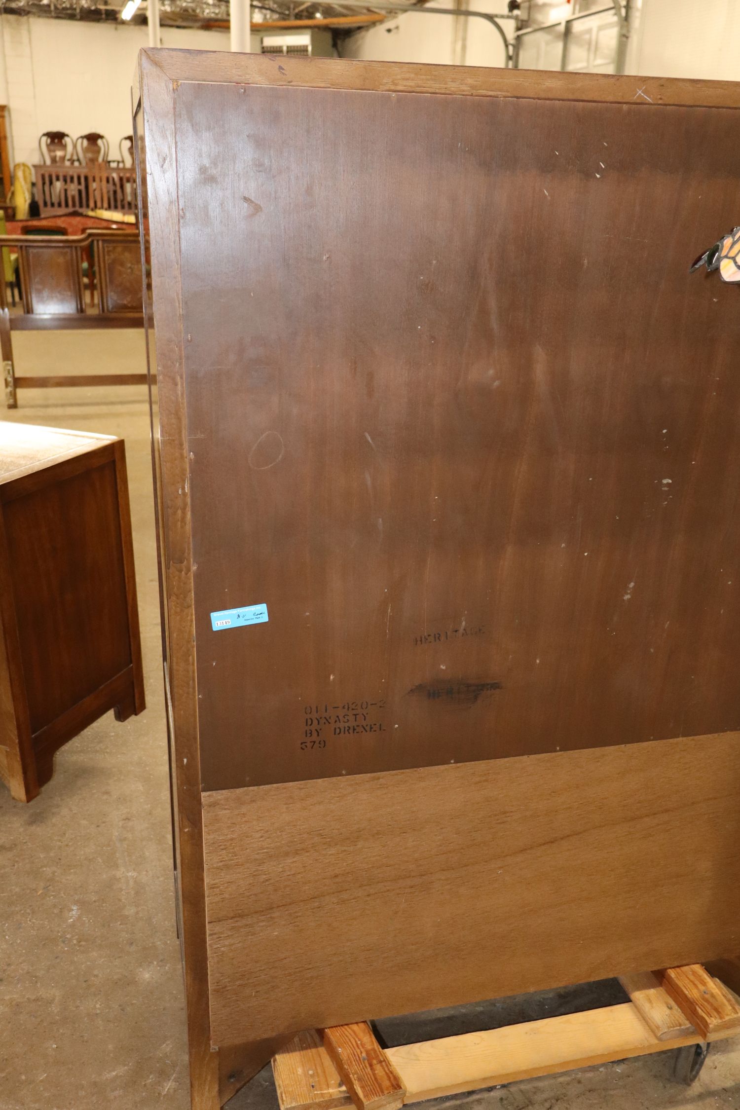 VTG Drexel Hrtg Dynasty Walnut Gentlemans Chest
