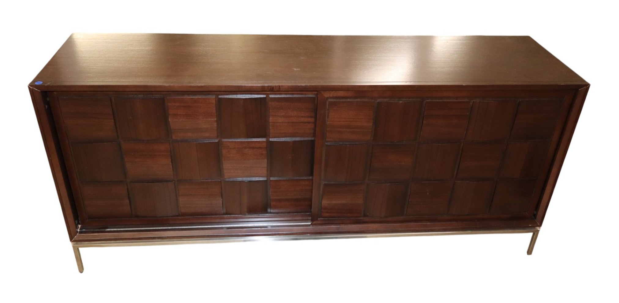 Contemp 2-Dr Slide Brutus Espresso Media Buffet