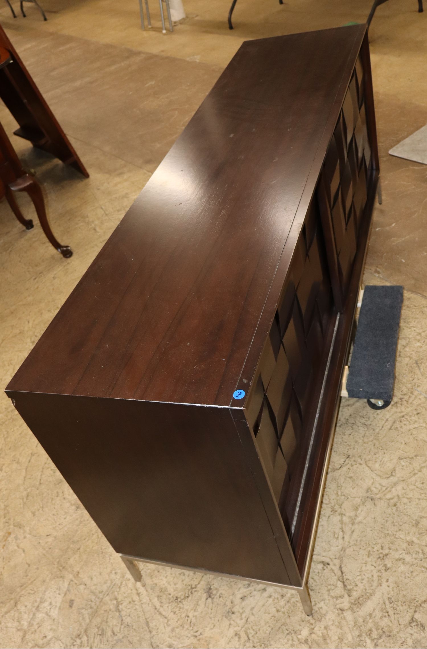 Contemp 2-Dr Slide Brutus Espresso Media Buffet