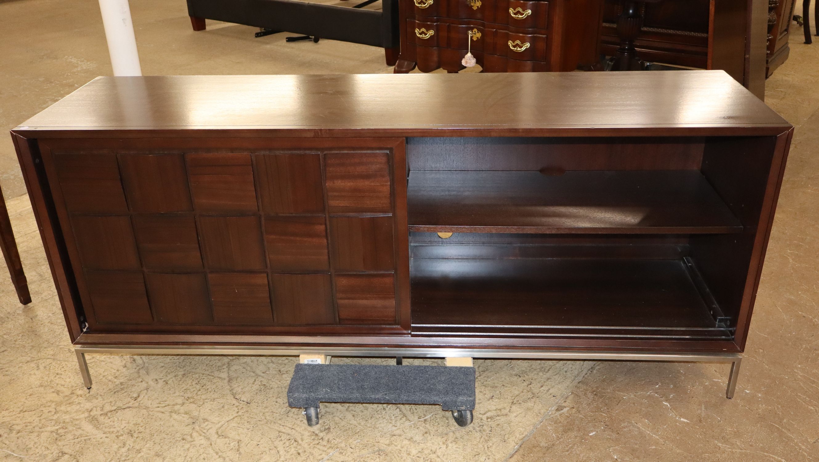 Contemp 2-Dr Slide Brutus Espresso Media Buffet