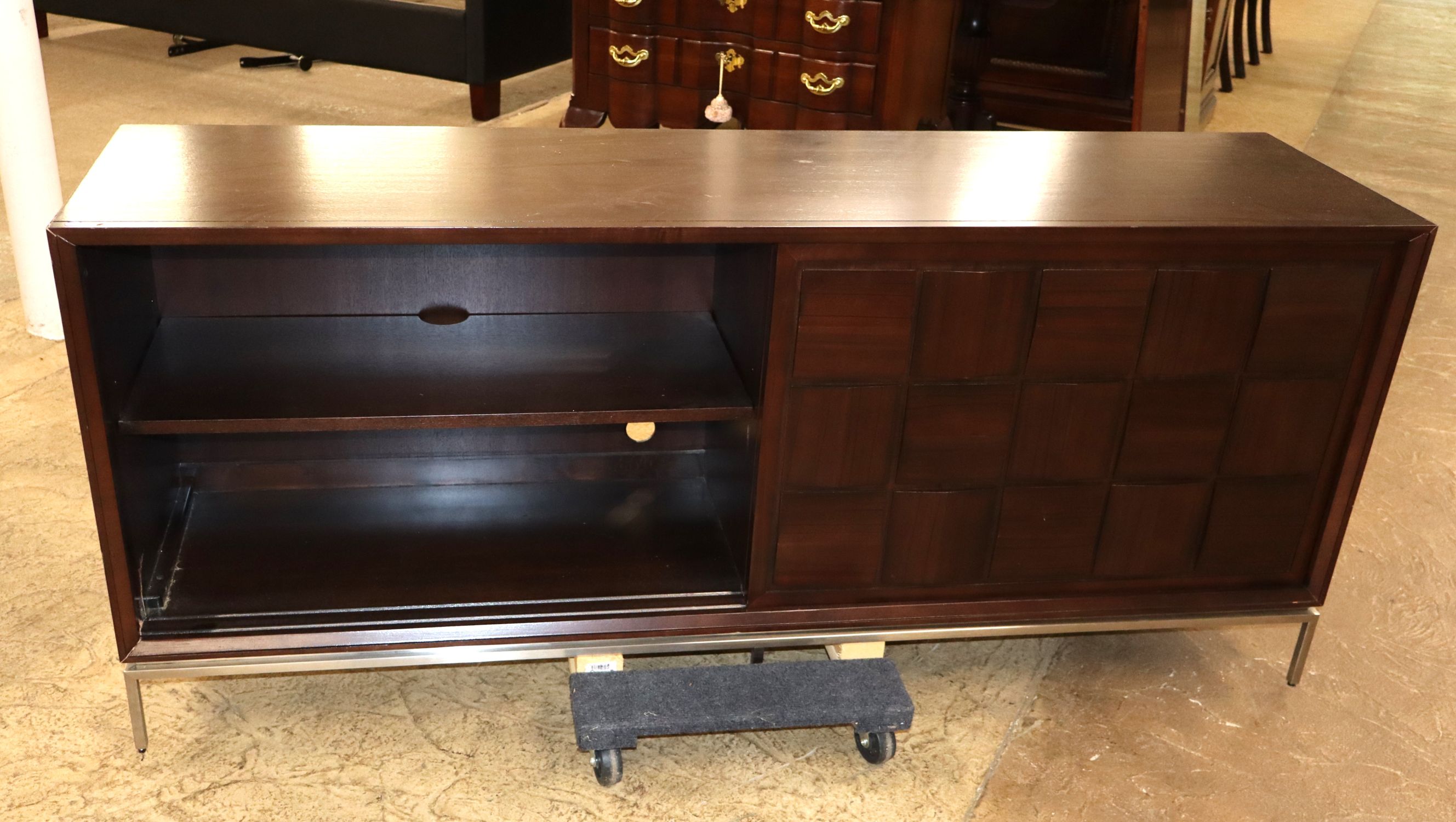 Contemp 2-Dr Slide Brutus Espresso Media Buffet