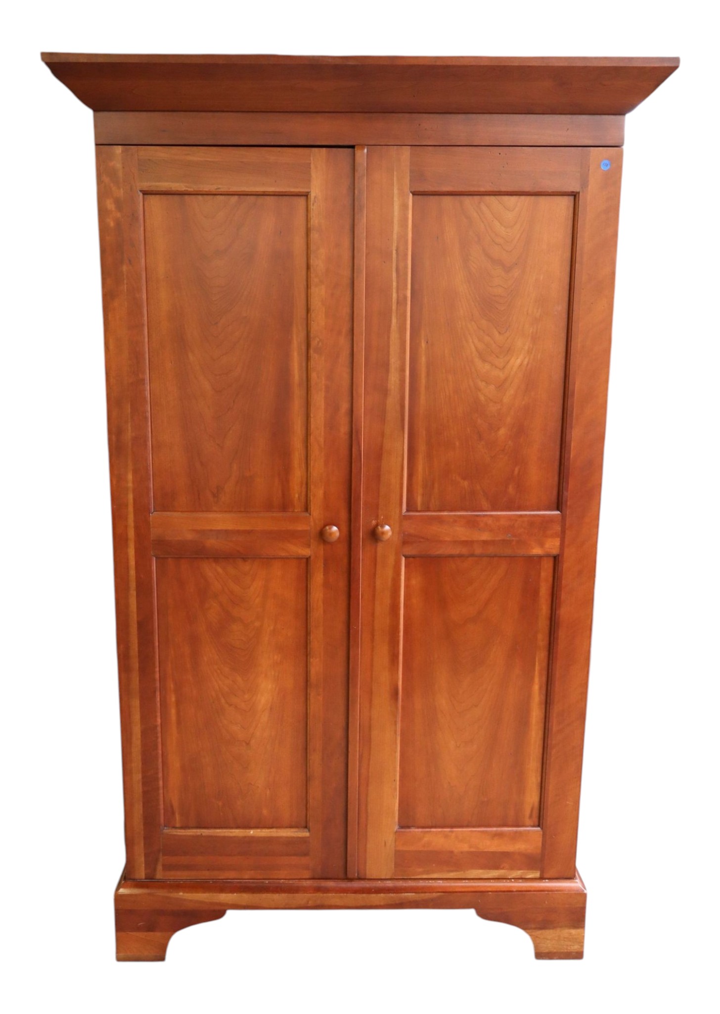 Cherry 2-Door Cupboard W/ Fitted Interior Orig Fin