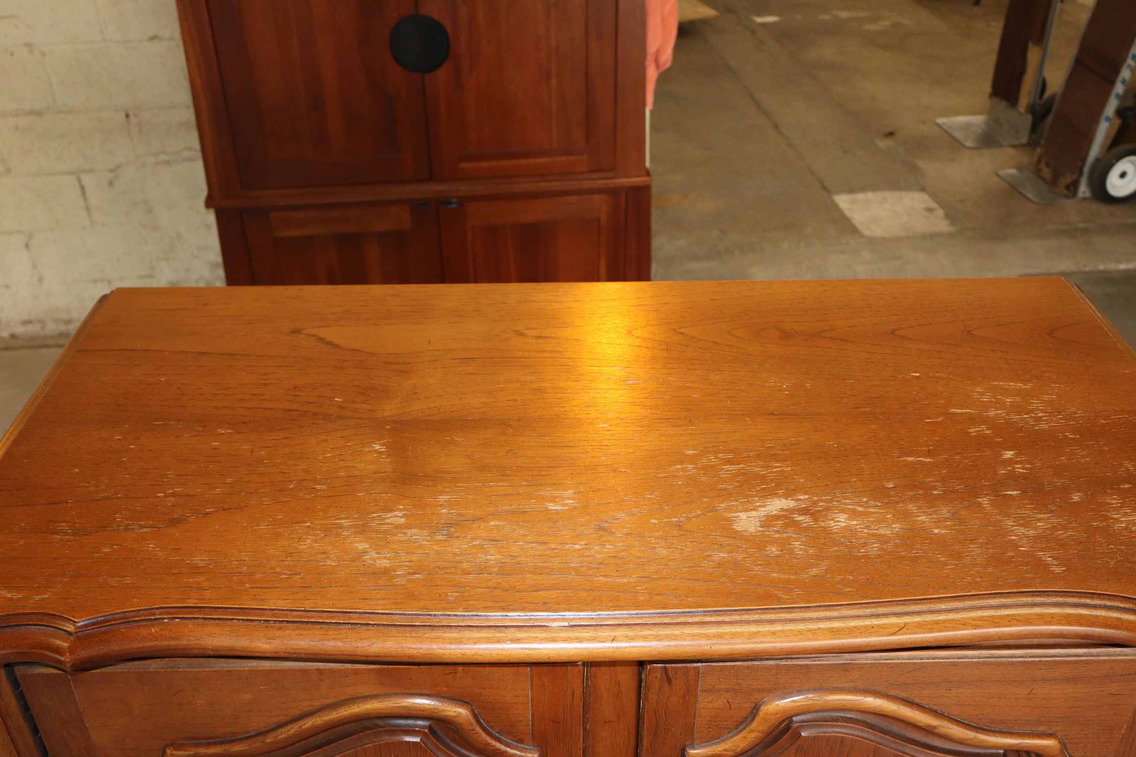 VTG FR JB Vansciver Fitted Walnut Chest Orig Fin