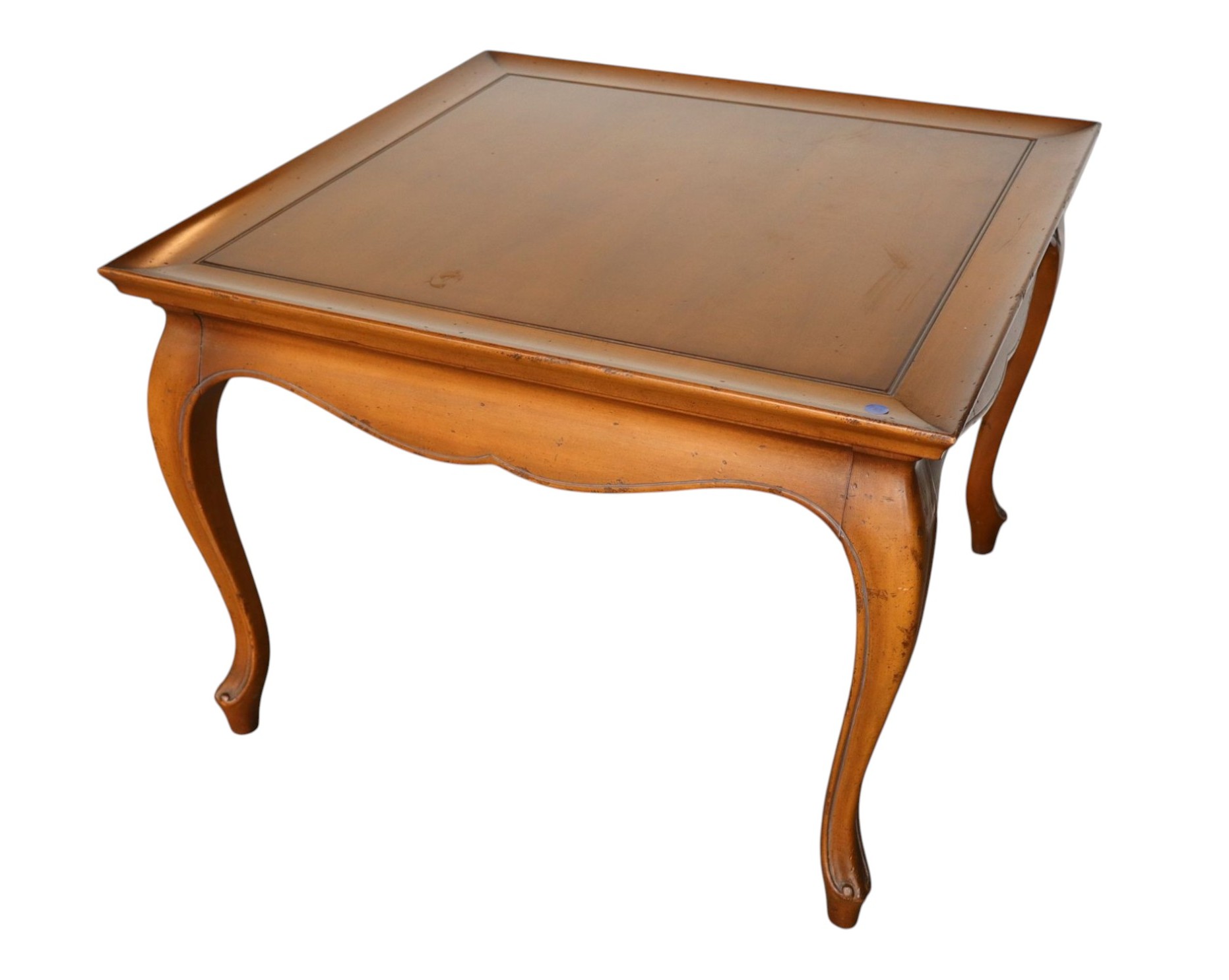 VTG 1960s Square Orig Walnut Finish Lamp Table