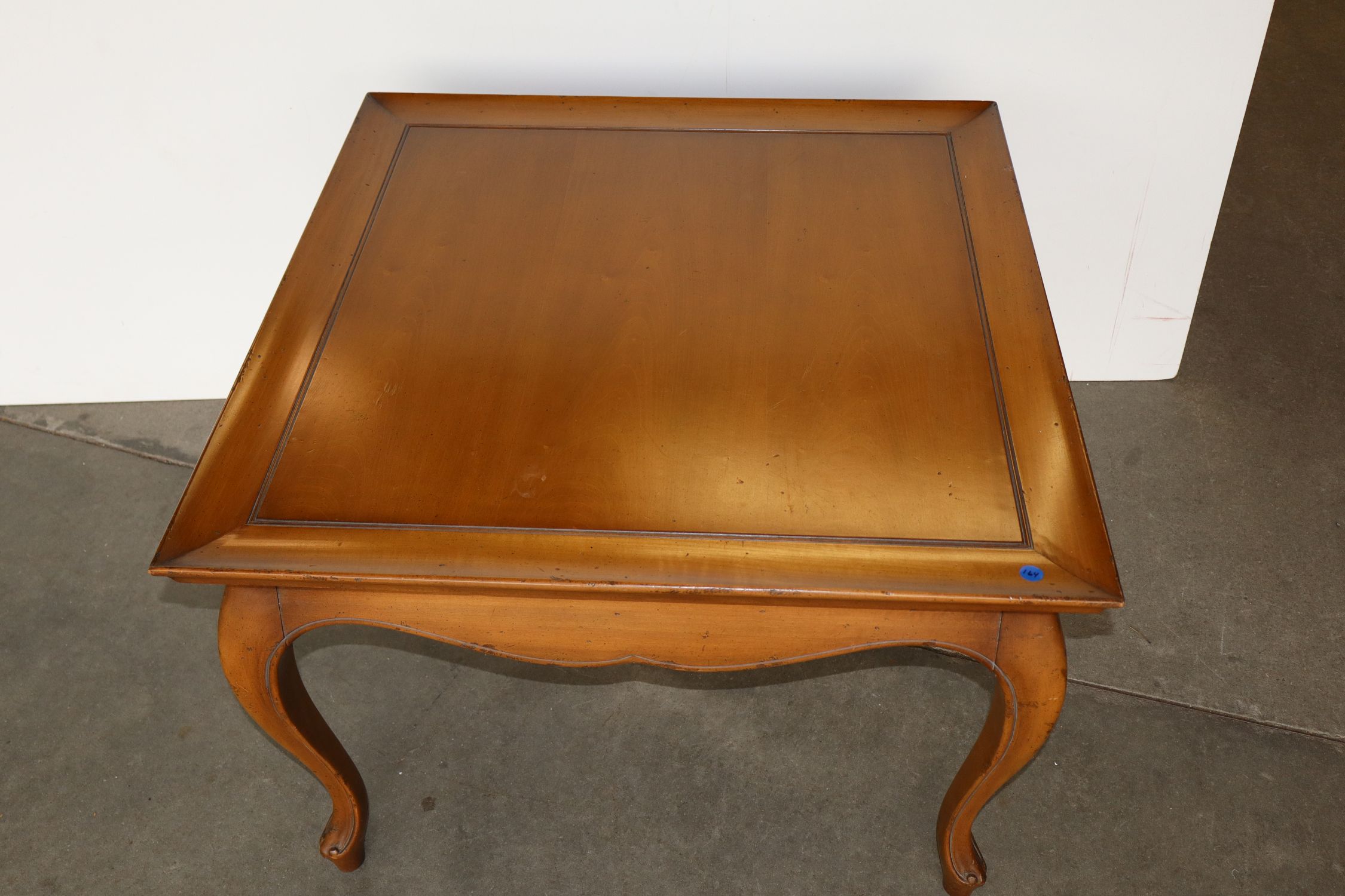 VTG 1960s Square Orig Walnut Finish Lamp Table
