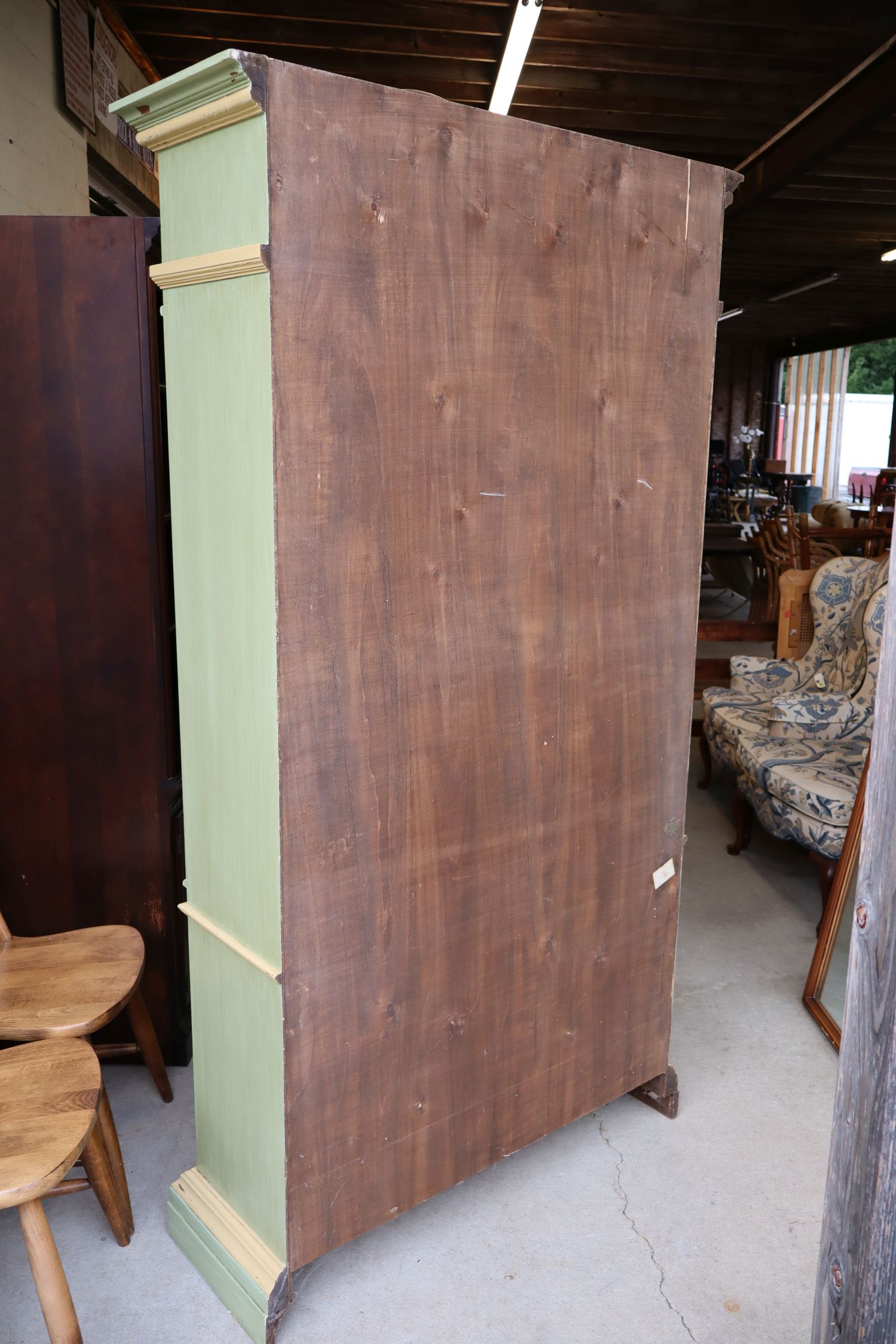 Bambergers Country FR IT Wire Mesh Green Cabinet