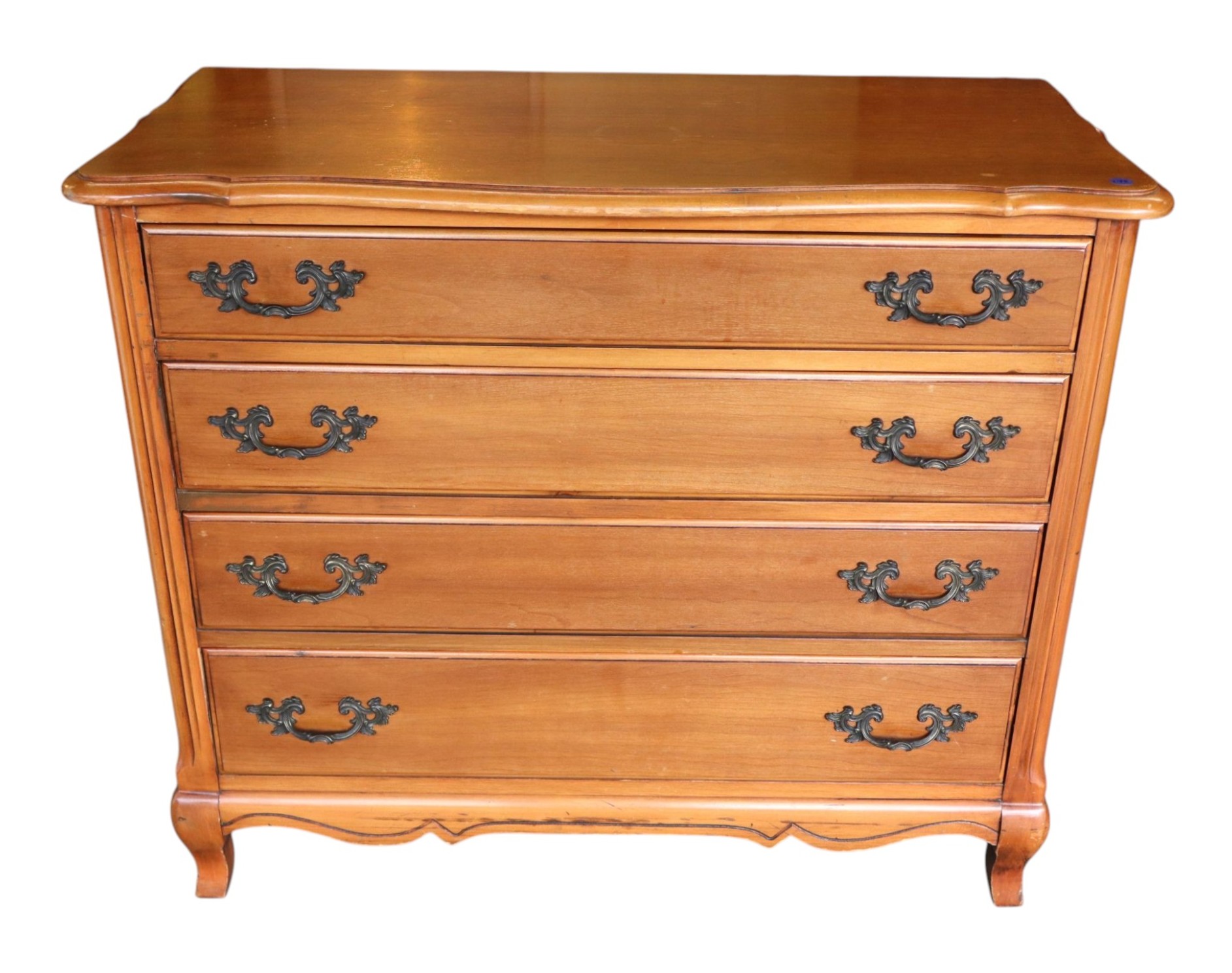 VTG FR Provincial 4-Drawer Cherry Server Orig Fin