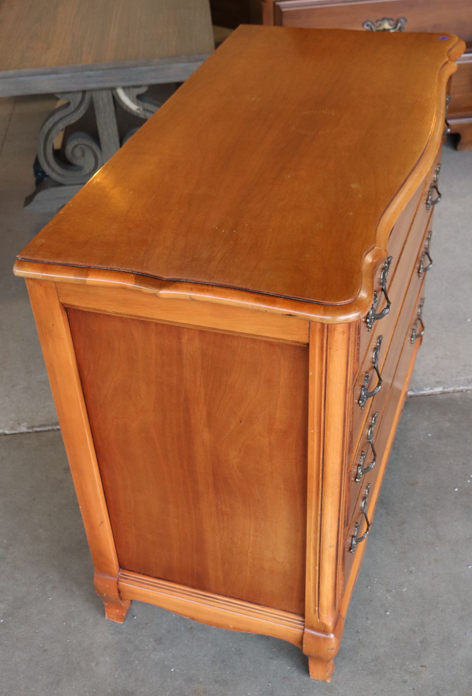 VTG FR Provincial 4-Drawer Cherry Server Orig Fin