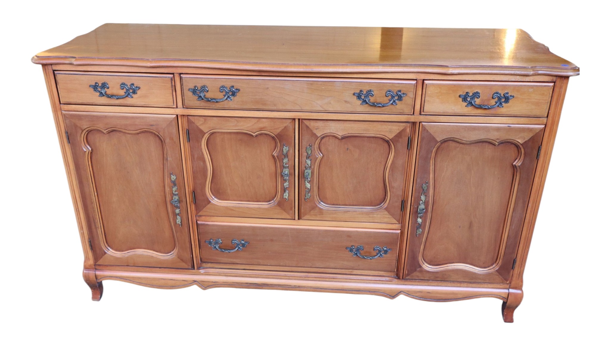 VTG FR Provincial 4-Dr 4-Dr Cherry Buffet Orig Fin