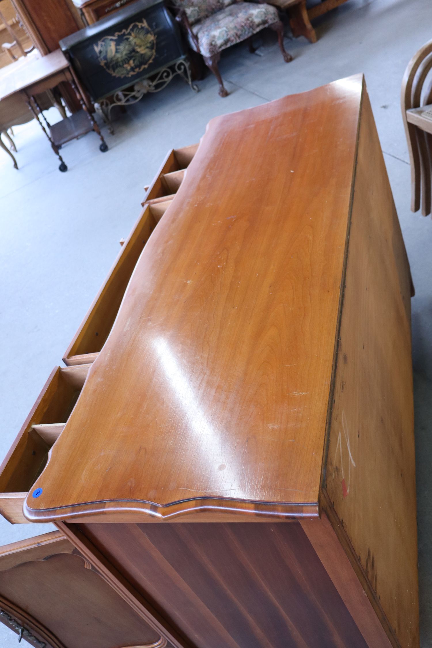 VTG FR Provincial 4-Dr 4-Dr Cherry Buffet Orig Fin