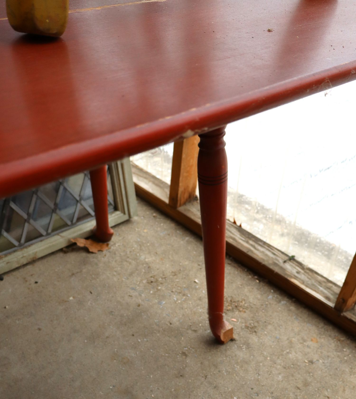 3pc Primitive Lot: 2 Chairs & Drop Leaf Table TLC