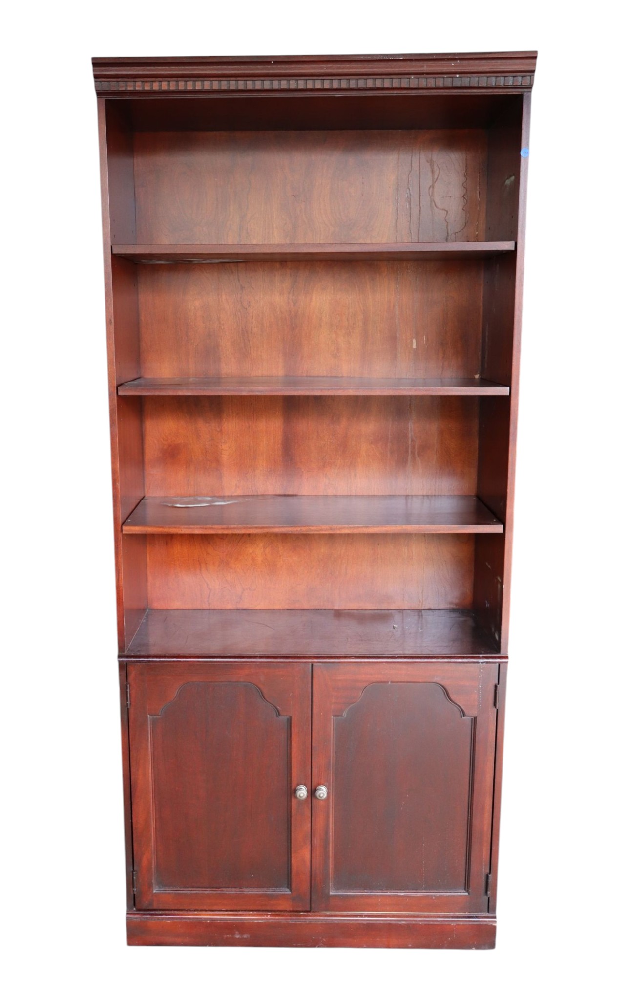 Hekman Mahog Open Front Bookcase Orig Found Cond
