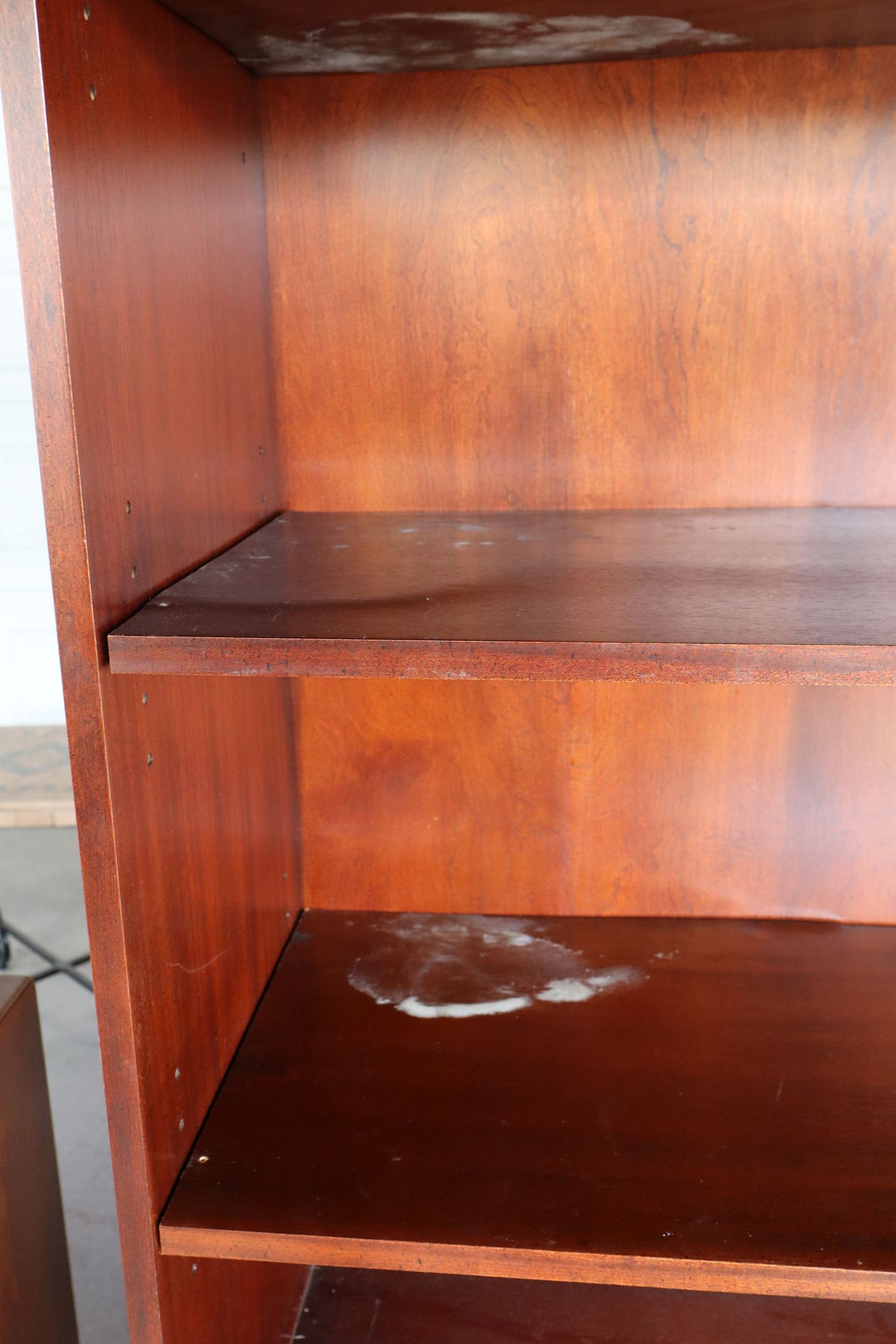 Hekman Mahog Open Front Bookcase Orig Found Cond